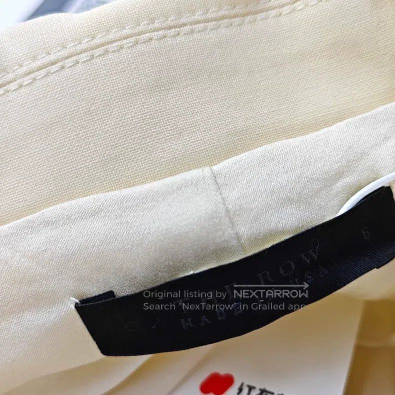 The Row The Row White wool long-sleeved mid-length suit Size M / US 6-8 / IT 42-44 - 4 Thumbnail