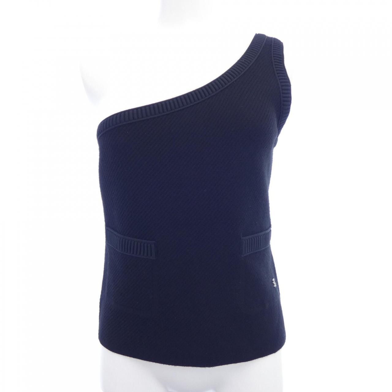 Chanel Chanel Chanel Knit Tank Top Textile Tops P65192K60449 DUTY FREE for USA Size ONE SIZE - 1 Thumbnail