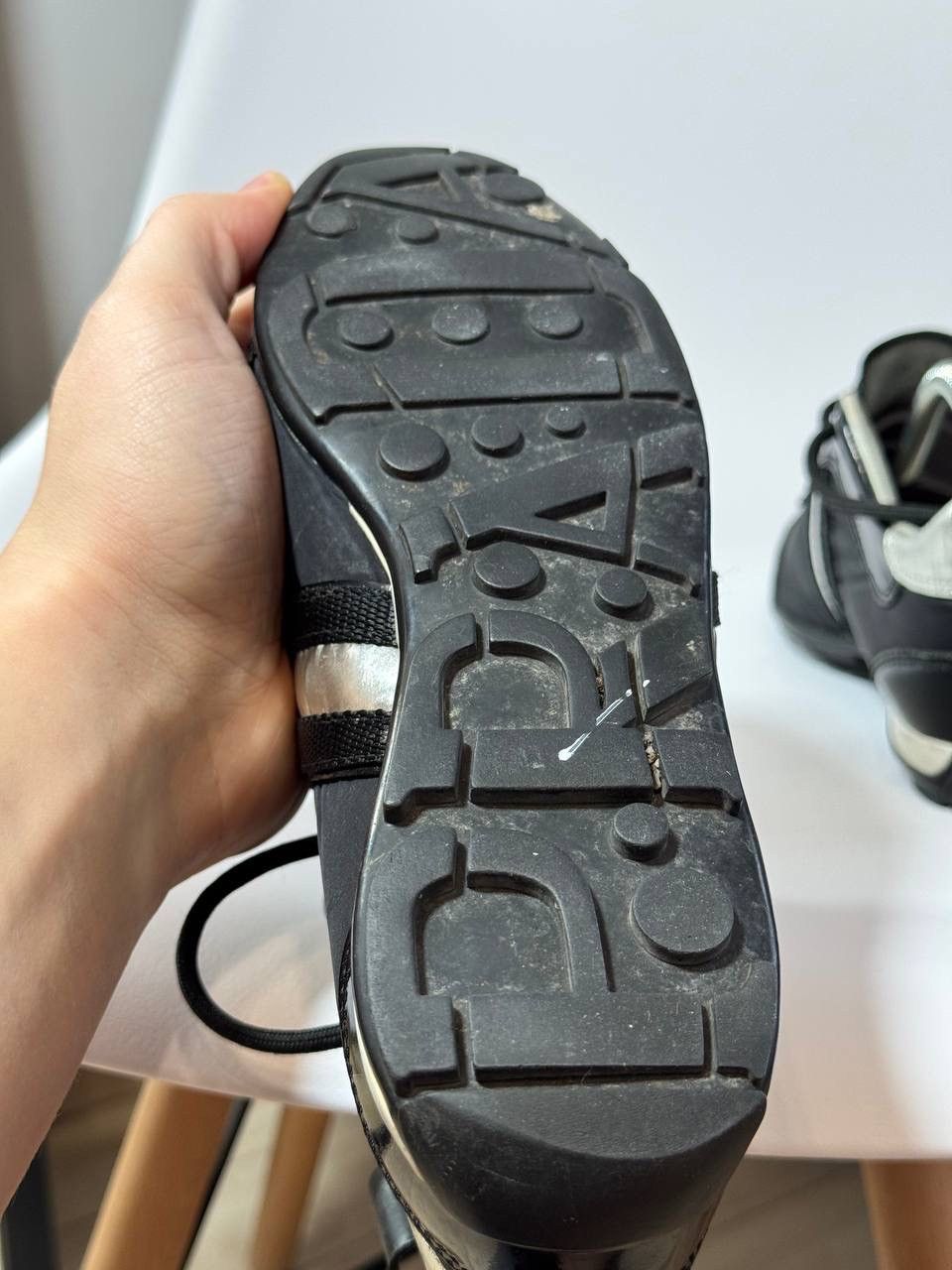 Prada Prada Black Patent Leather & Nylon Sneakers Size 35.5 Size US 5.5 / IT 35.5 - 9 Thumbnail
