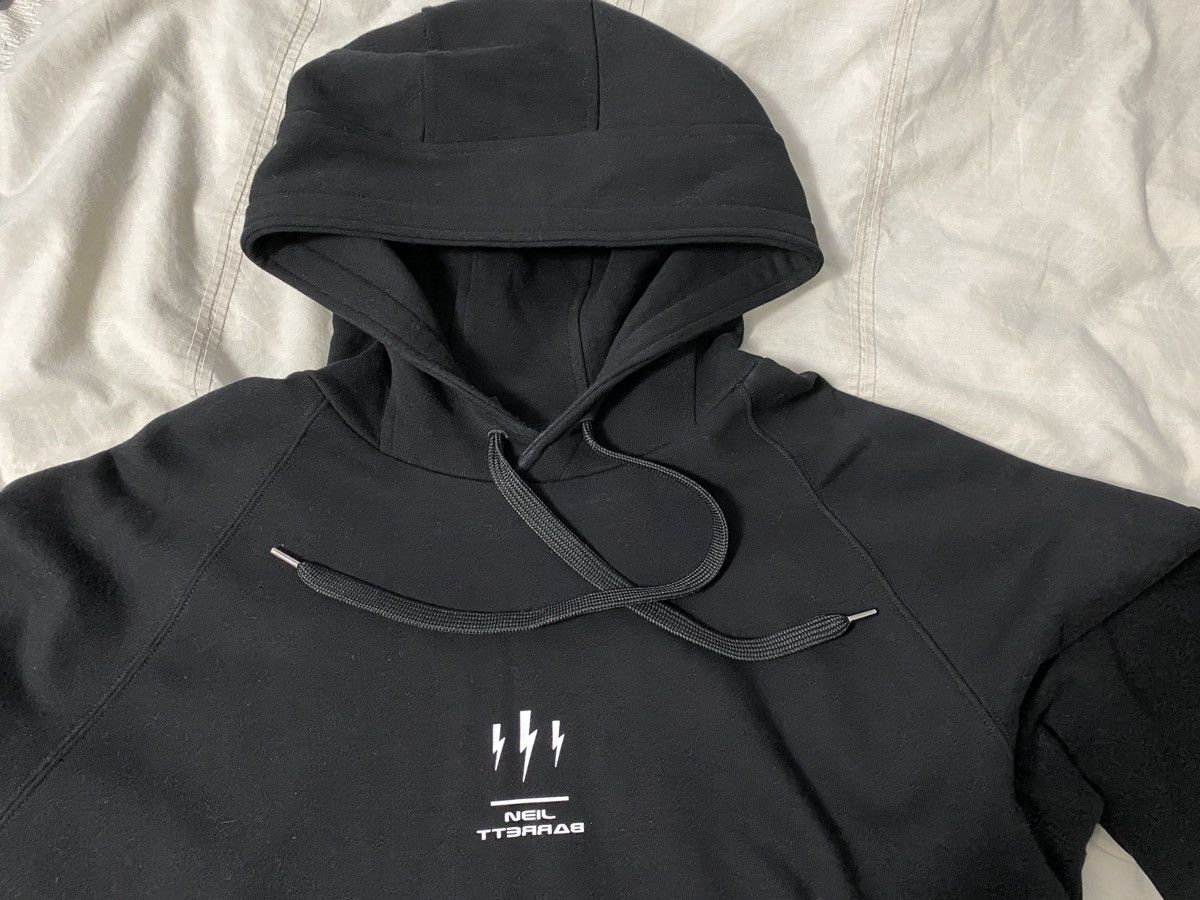 Neil Barrett Black Zeus Rider Hoodie - Neil Barrett Size US M / EU 48-50 / 2 - 1 Thumbnail