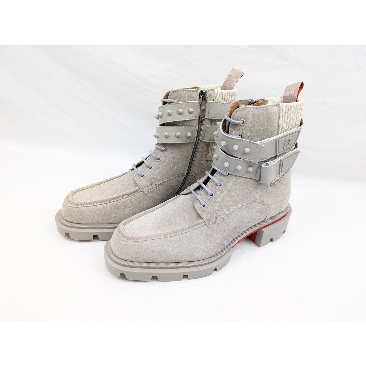 Christian Louboutin o1rshd1 Calf Our Fight Flat Boots in Goose Size US 10 / EU 43 - 19 Thumbnail
