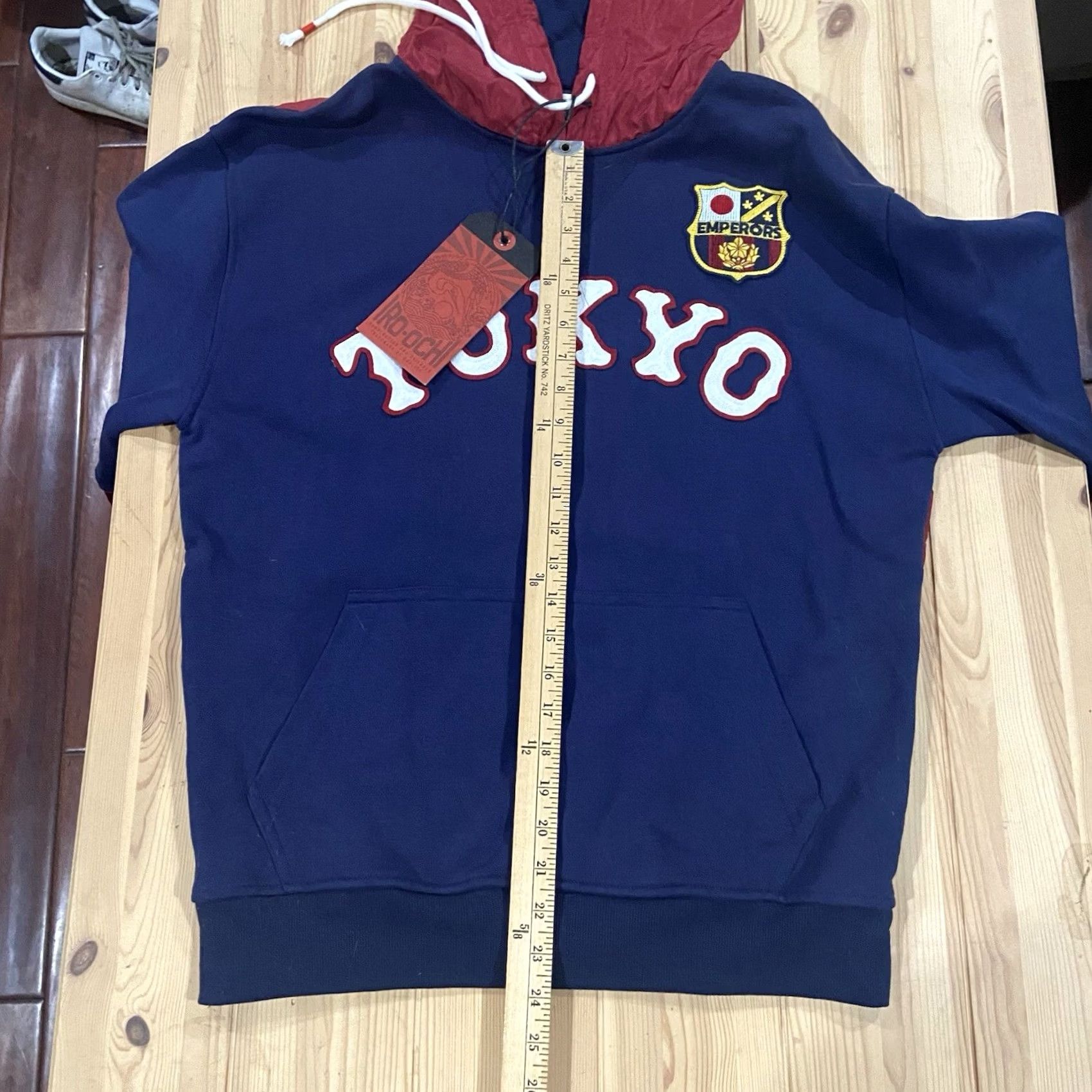 Vintage Iro-Ochi Hoodie Mens S Tokyo Streetwear Zip off sleeve Emperors Club NWT Blue Size US S / EU 44-46 / 1 - 4 Thumbnail