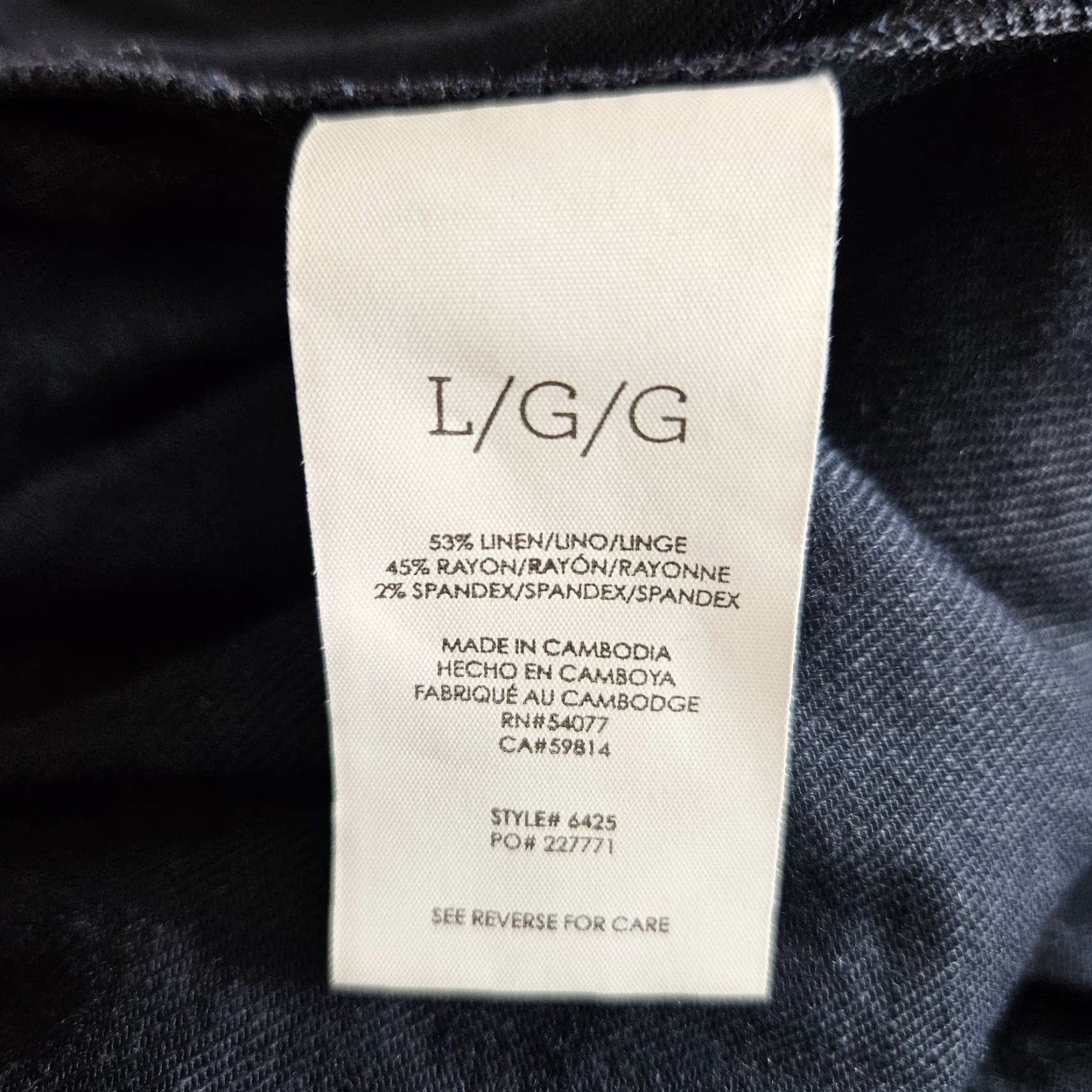 Vintage Cabi 6425 Women's Finale Trouser Pants Dress Pants Blue Linen Blend High Rise L Women Size 36" / US 14 / IT 50 - 7 Thumbnail