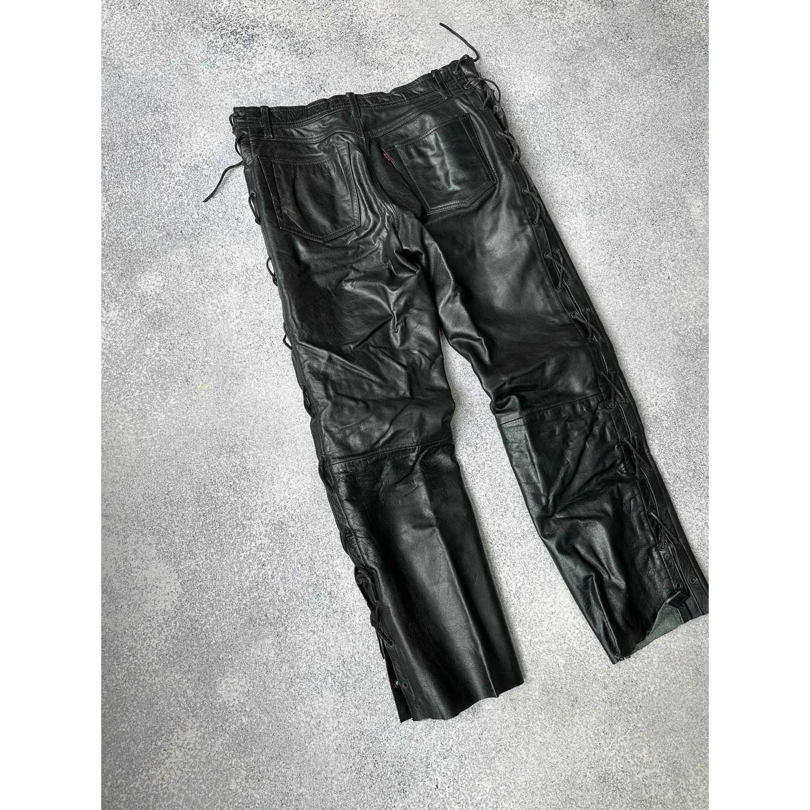 Vintage VTG Genuine Leather Nashville Leather Company Rock Pants Size US 32 / EU 48 - 11 Thumbnail