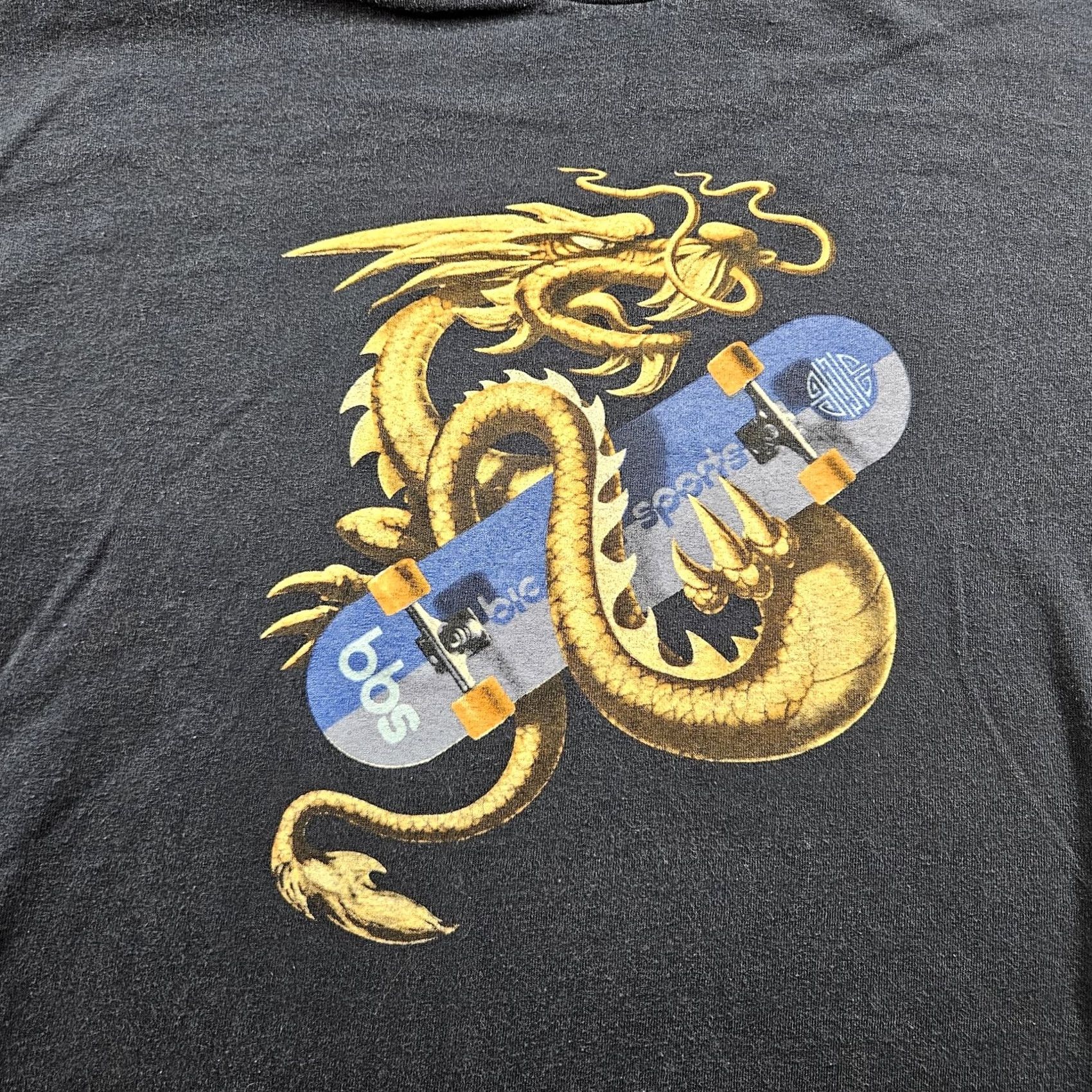 Vintage VINTAGE BBS Big Hill Sports Shirt Mens L Dragon Skateboard Graphic 90s Y2K Blue Short Sleeve Crew Neck Cotton Games Sports Dragon Mens Size US L / EU 52-54 / 3 - 2 Thumbnail