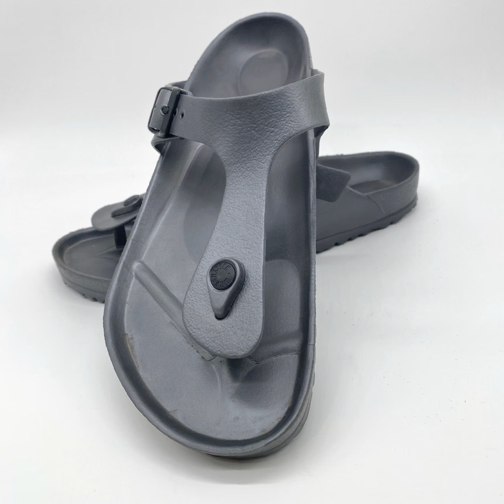 Birkenstock Birkenstock Gizeh Birko-Flor Titanium Womens Size 12 Sandal Rubber Birkenstock Gizeh Birko-Flor Size US 12 / IT 42 - 2 Thumbnail
