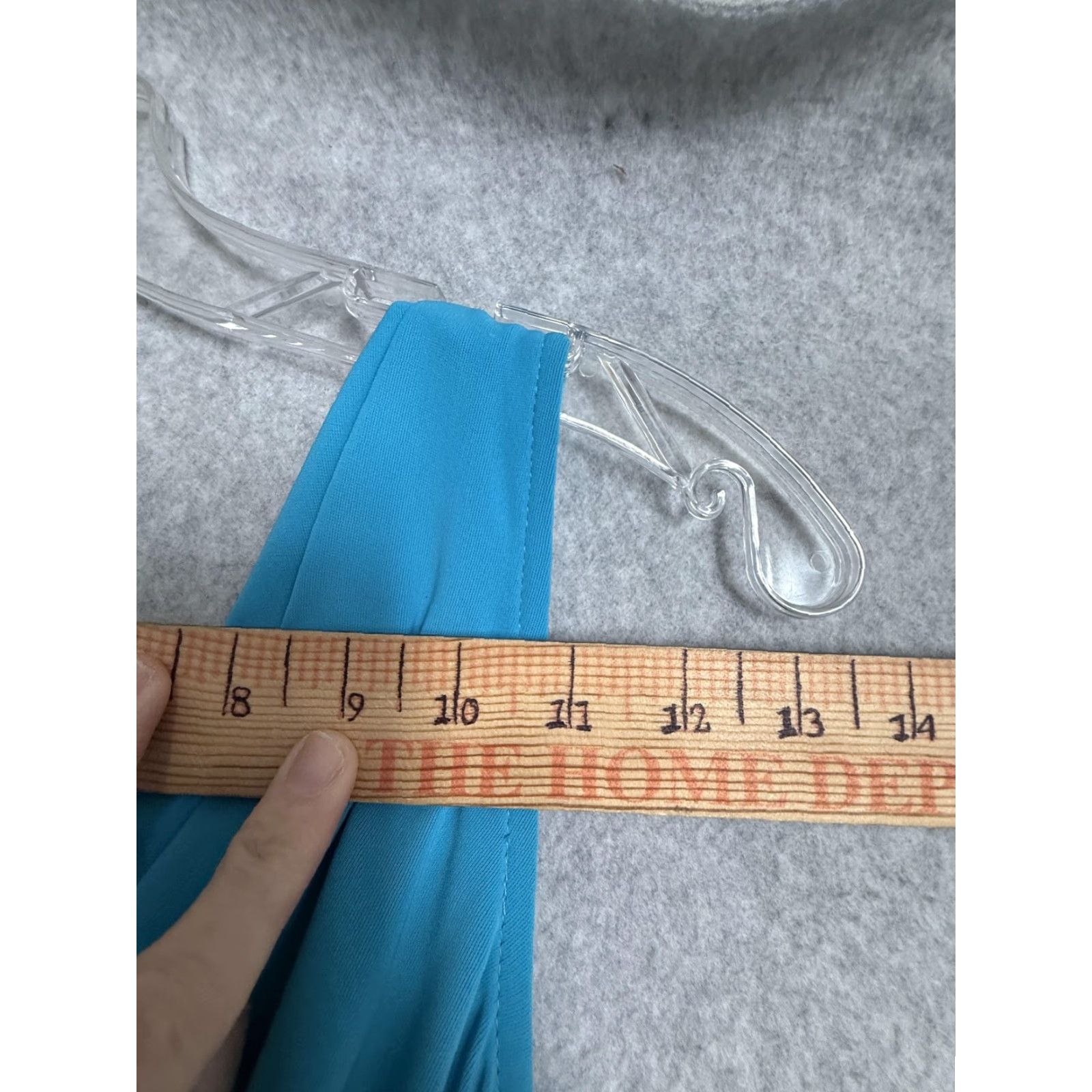 Vintage S.L. Fashions Dress Women 18 Blue Cowl Sleeveless Asym Hem Fit Flare Party Vintage: No Size XXL / US 16-18 / IT 52-54 - 6 Thumbnail