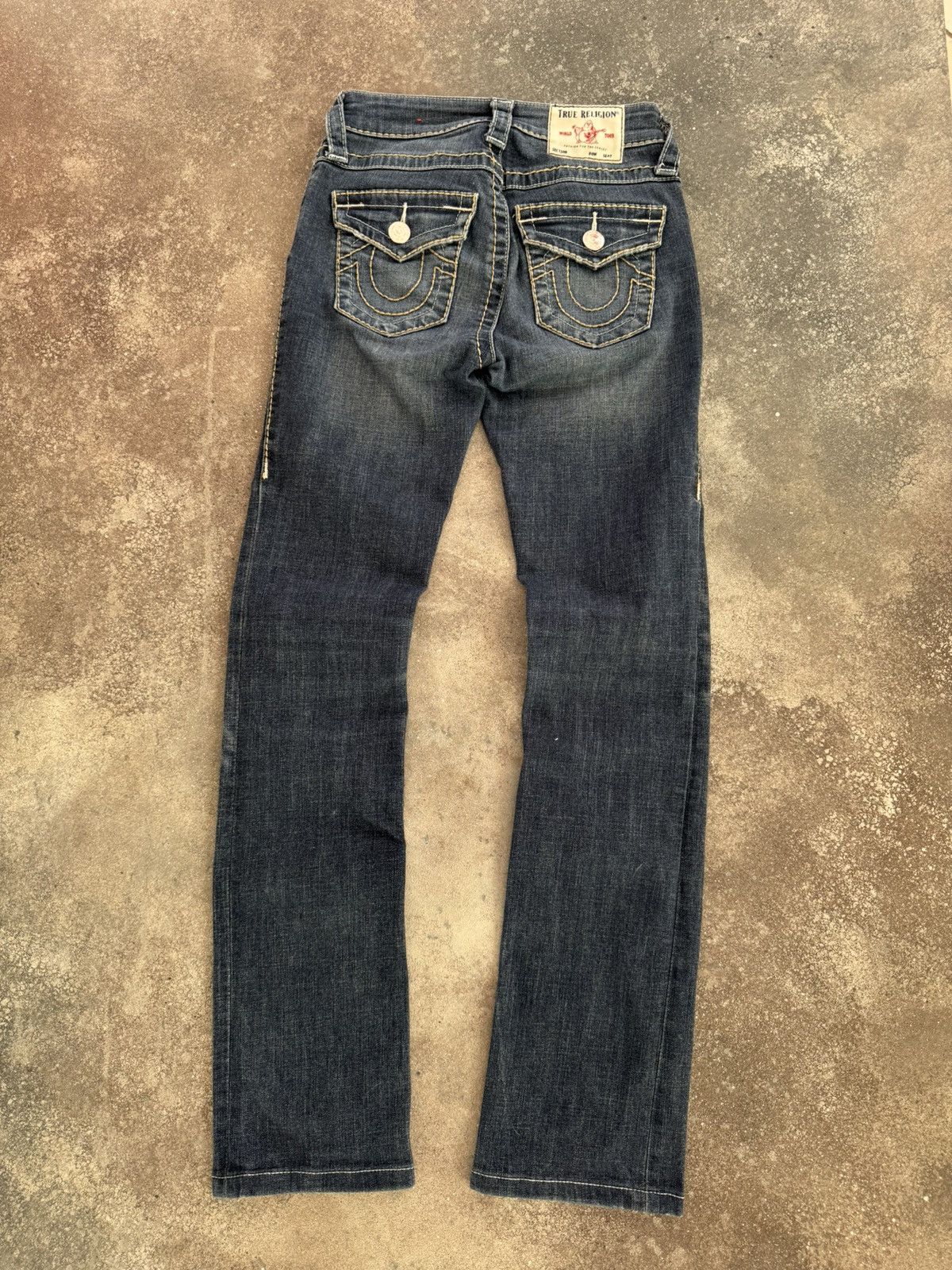 Japanese Brand × True Religion True Religion Billie Vintage Y2K Straight Jeans Size 25" / US 0 / IT 36 - 8 Thumbnail