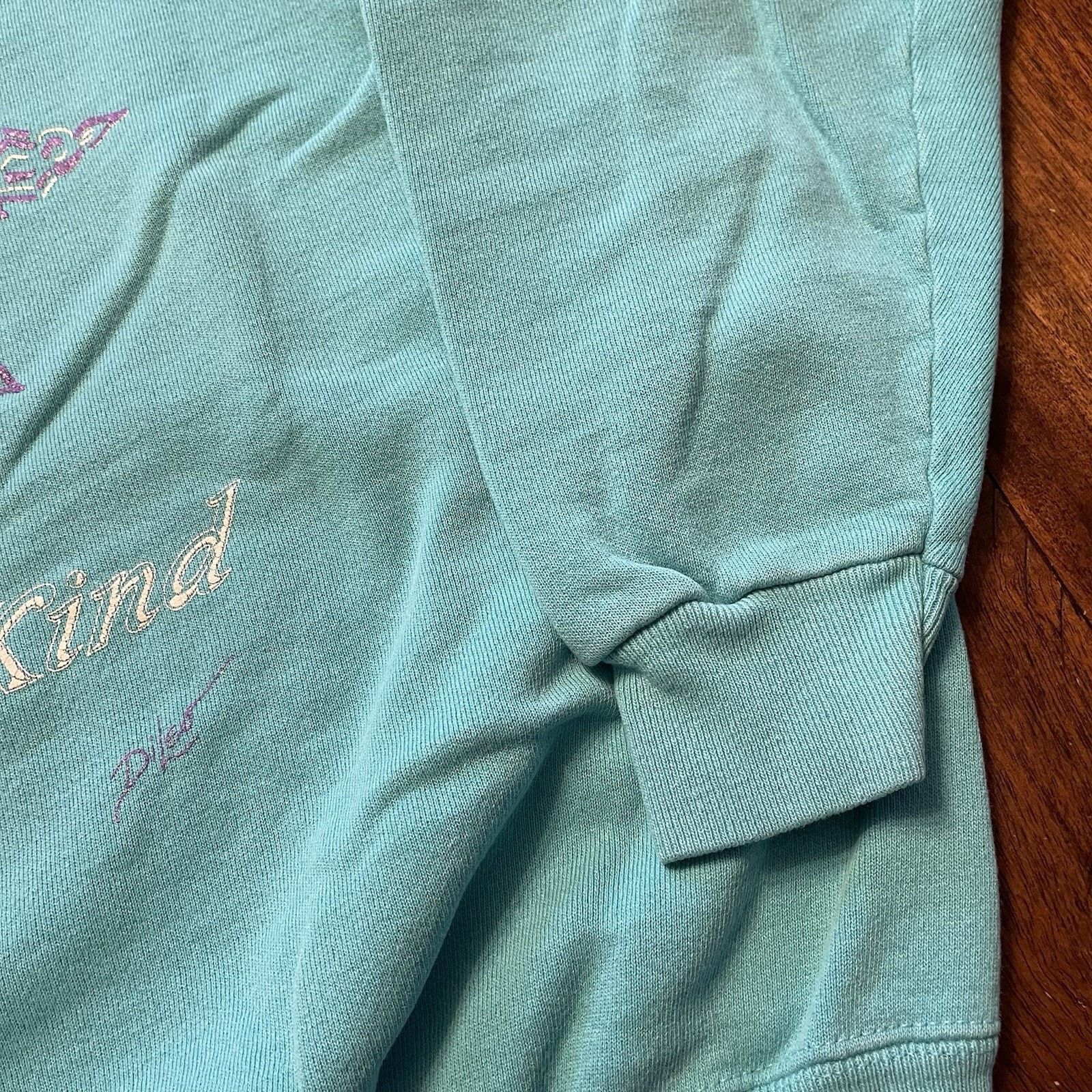 Hanes Vtg Hanes Teal XL 90s Cute Snowflake Sweatshirt USA DiLeo Size US XL / EU 56 / 4 - 5 Thumbnail