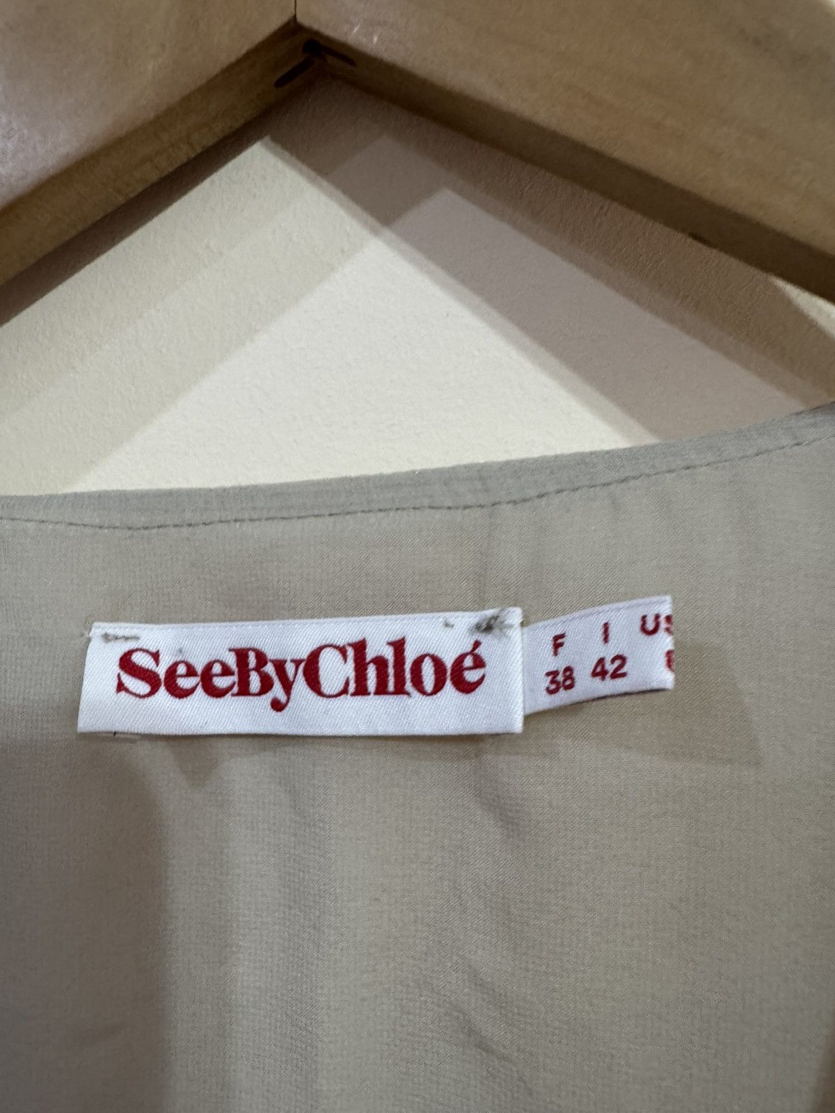 See by Chloe See by Chloe mini dress 2000s beige mini dress sheer parts Size S / US 4 / IT 40 - 13 Thumbnail