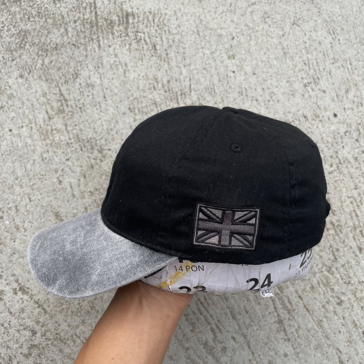 Unsound Rags Sick washed brim hat with black england flag Size ONE SIZE - 4 Thumbnail