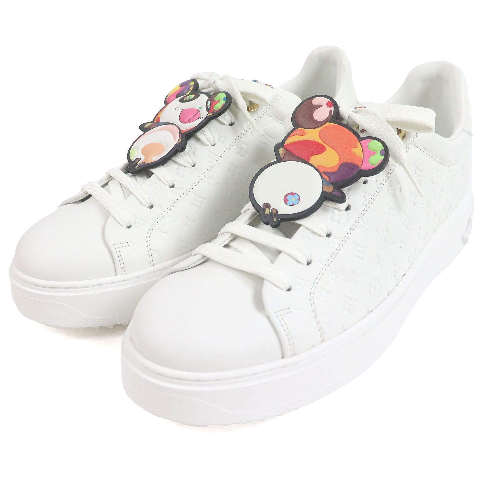 Louis Vuitton Louis Vuitton Louis Vuitton Timeout Takashi Murakami Panda Monogram Sneakers Canvas Shoes DUTY FREE for USA Size ONE SIZE - 1 Thumbnail