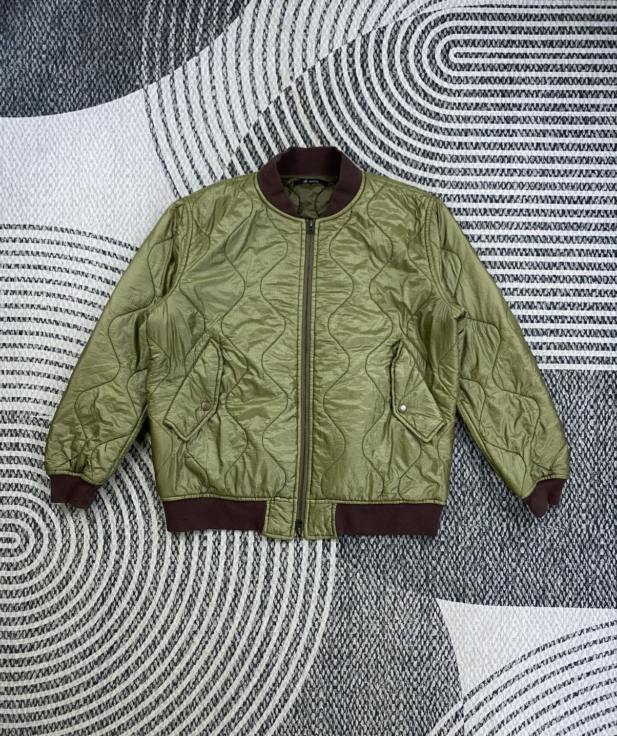 Johnbull 🔥STEAL Vintage Johnbull Japan Quilted Green Bomber Jacket Size US L / EU 52-54 / 3 - 1 Thumbnail