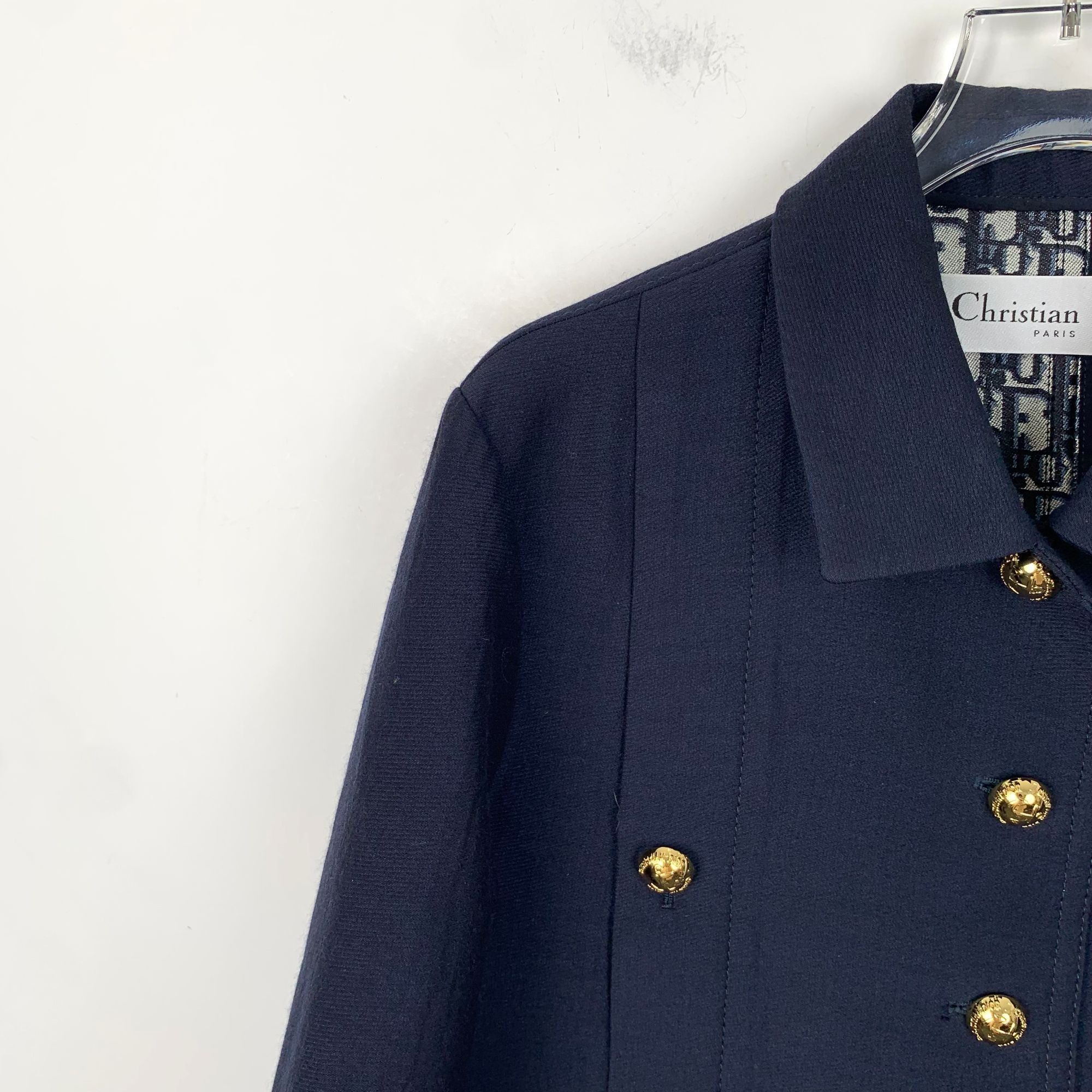 Dior Christian Dior Cropped Jacket With Gold-Tone Buttons Size M / US 6-8 / IT 42-44 - 3 Thumbnail