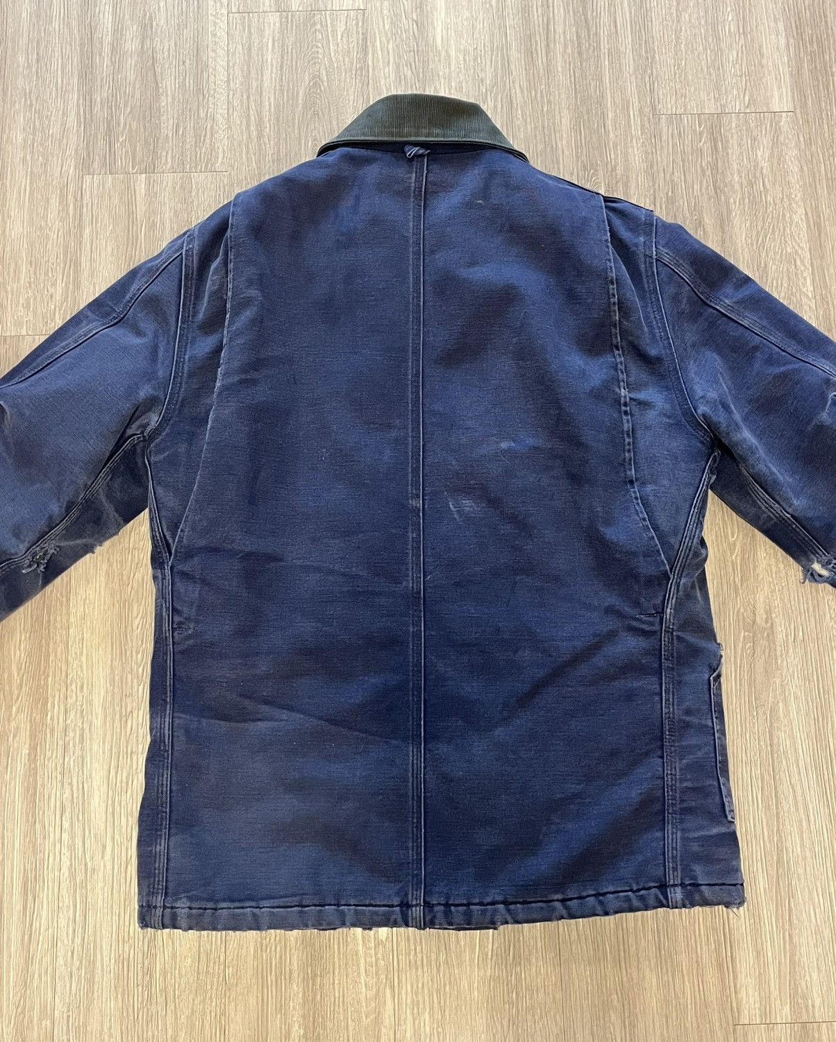 Carhartt × Vintage Vintage Carhartt Chore Coat Navy Blue Jacket Size US M / EU 48-50 / 2 - 5 Thumbnail
