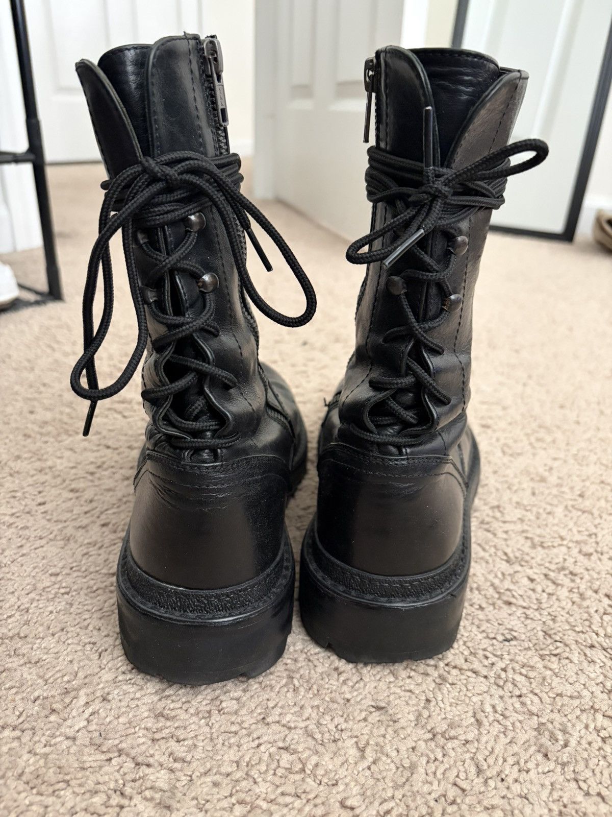 Ann Demeulemeester Back Laced Leather Boots Size US 8.5 / EU 41-42 - 4 Thumbnail