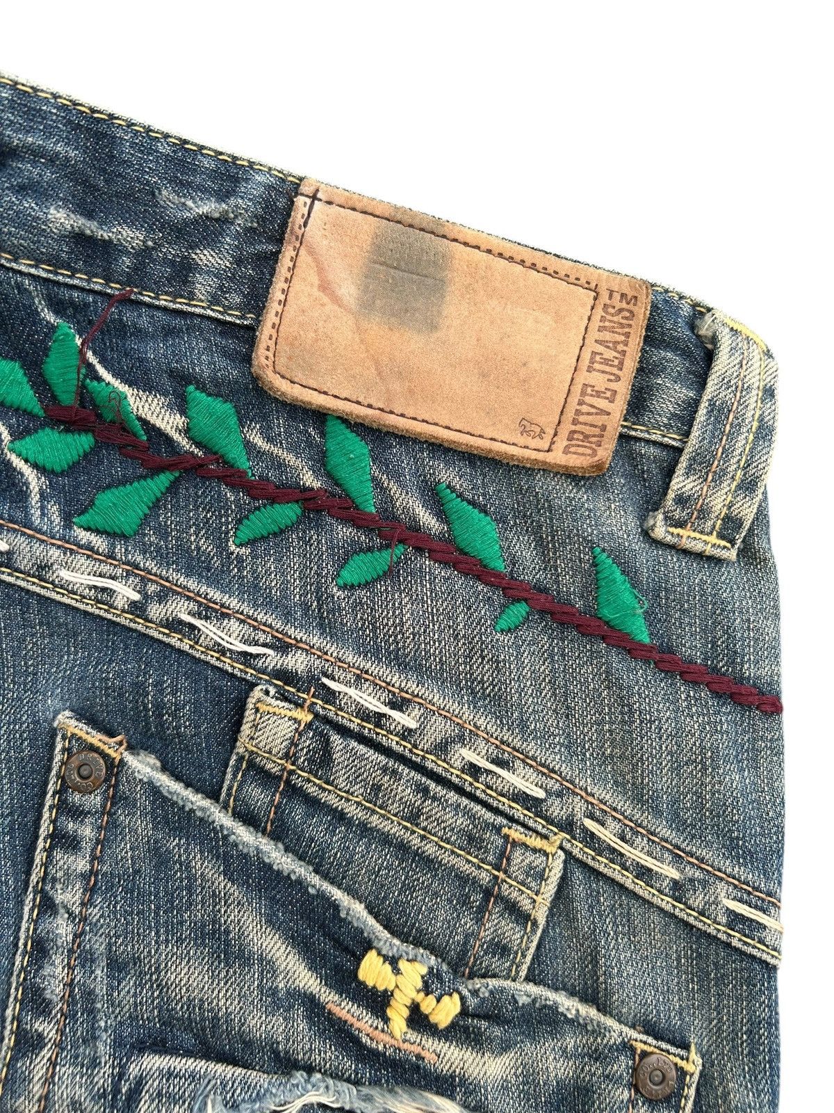 Kapital × Undercover × Vintage Flare Japanese Drive Jeans Sunfaded Denim Jeans Size US 31 - 4 Thumbnail