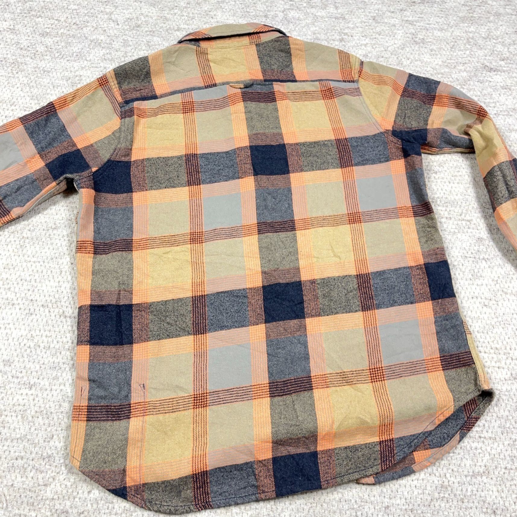 Prana prAna Shirt Men Large Tan Blue Plaid Snap Button Up Outdoors Camp Hiking Shirt-Front Casual All Seasons Button Up Mens XL? Size US L / EU 52-54 / 3 - 5 Thumbnail