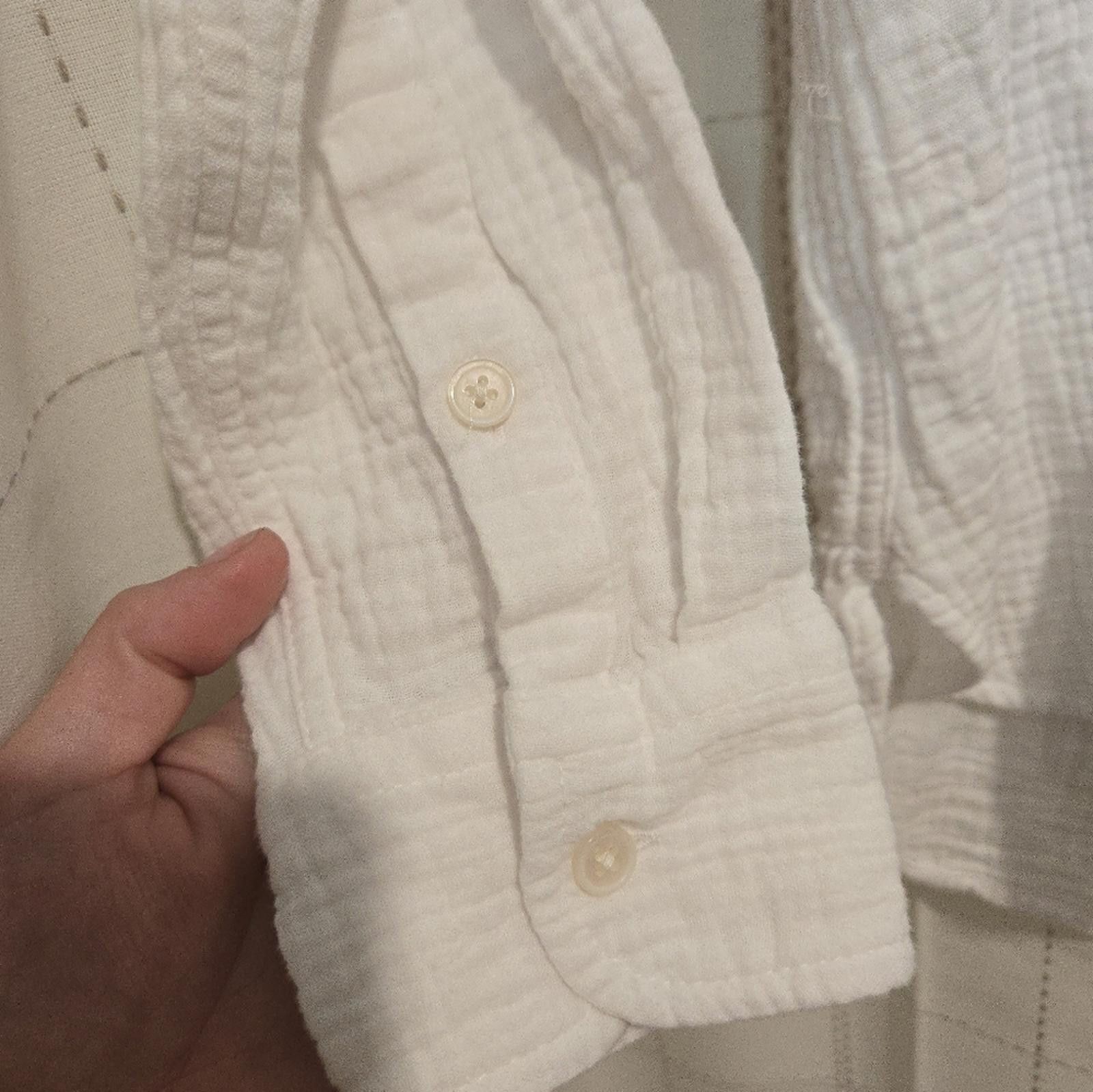 J.Crew J Crew Gauze Button-Up Shirt Size XL / US 12-14 / IT 48-50 - 4 Thumbnail