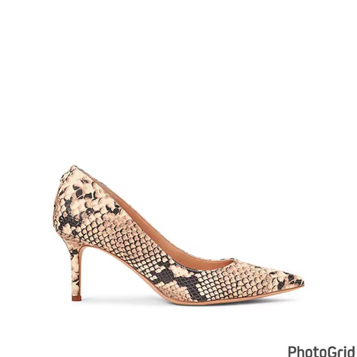Lauren Ralph Lauren LRL Snake Skin Heels Size US 8 / IT 38 - 1 Thumbnail