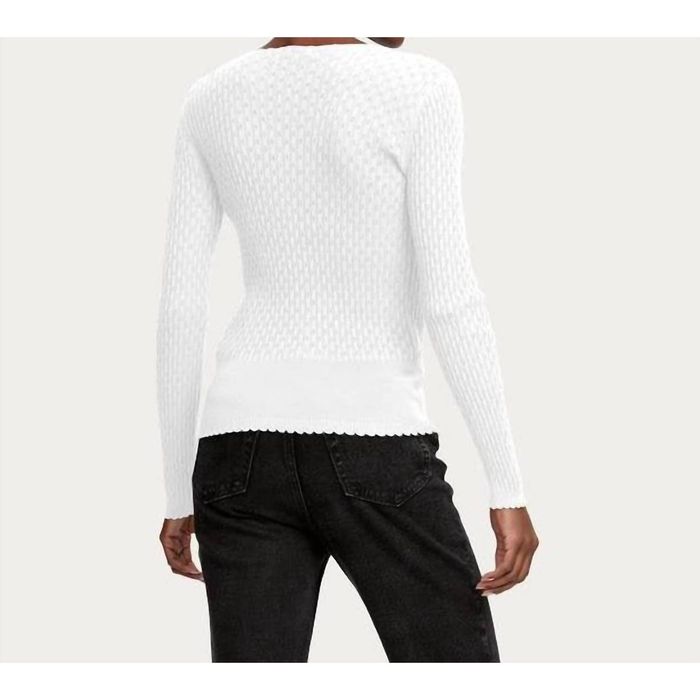 Michael Stars Macey Knit Cardigan In White Grailed