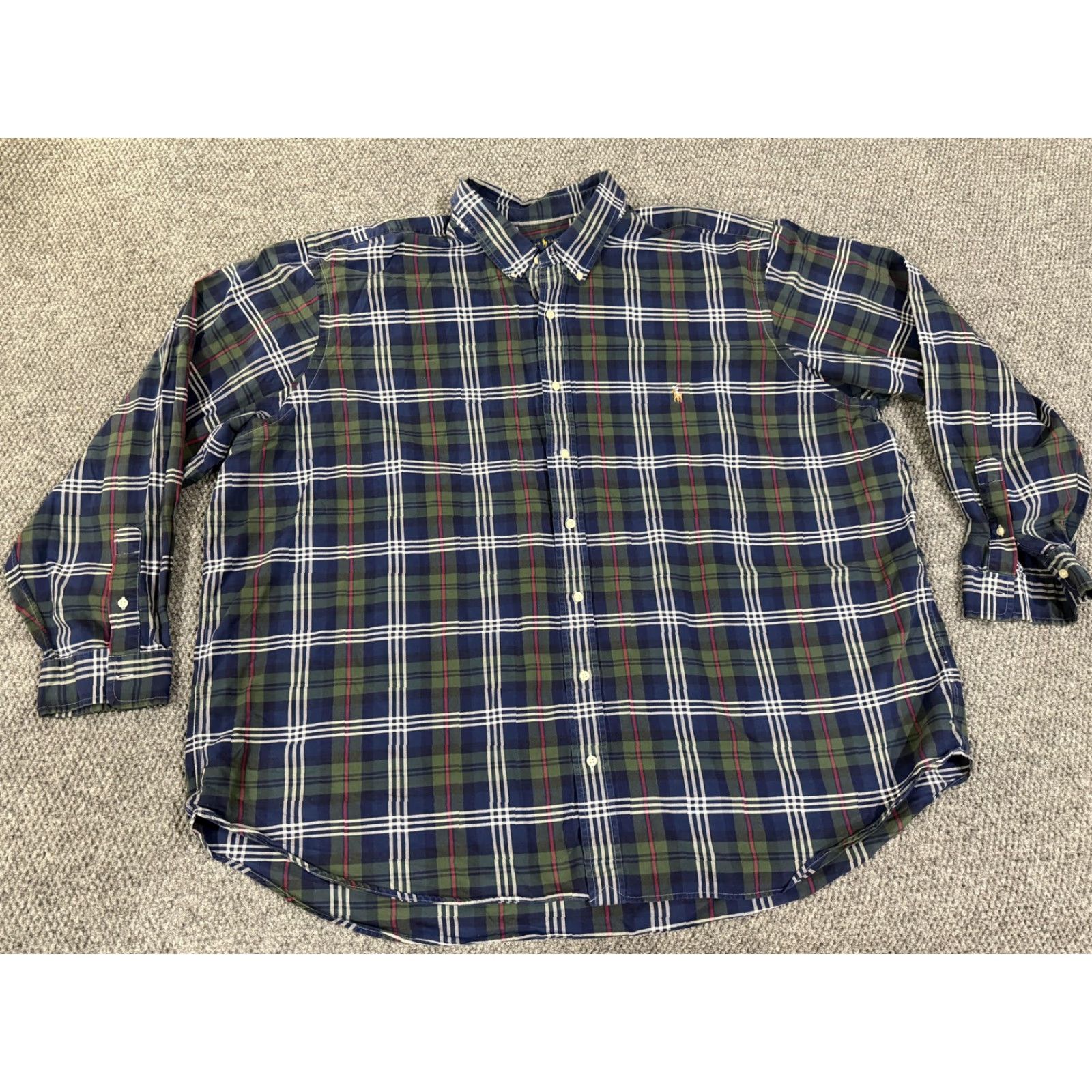 Ralph Lauren Ralph Lauren Shirt Mens 4XB Big & Tall Plaid Button-Down Long Sleeve Classic Fit Multicolor Size US XXL / EU 58 / 5 - 2 Thumbnail