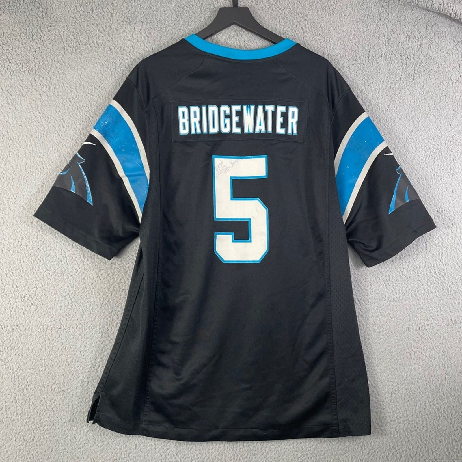 Nike Nike Carolina Panthers Bridgewater #5 NFL Jersey XL Size US XL / EU 56 / 4 - 4 Thumbnail