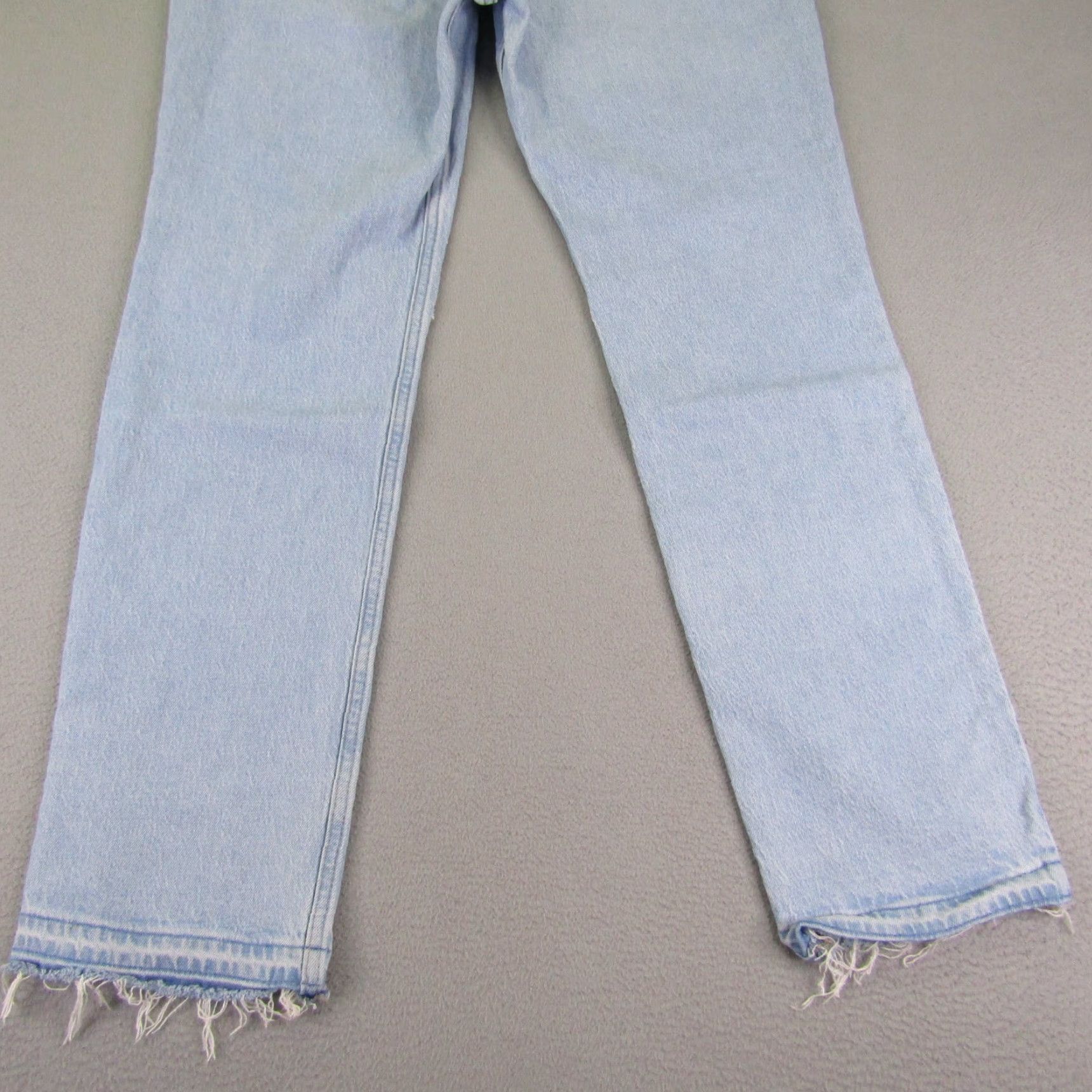 Levi's Levis Jeans Womens 30x29 Blue Denim 70s High Slim Straight Light Wash Fray Pants Size 30" / US 8 / IT 44 - 7 Thumbnail