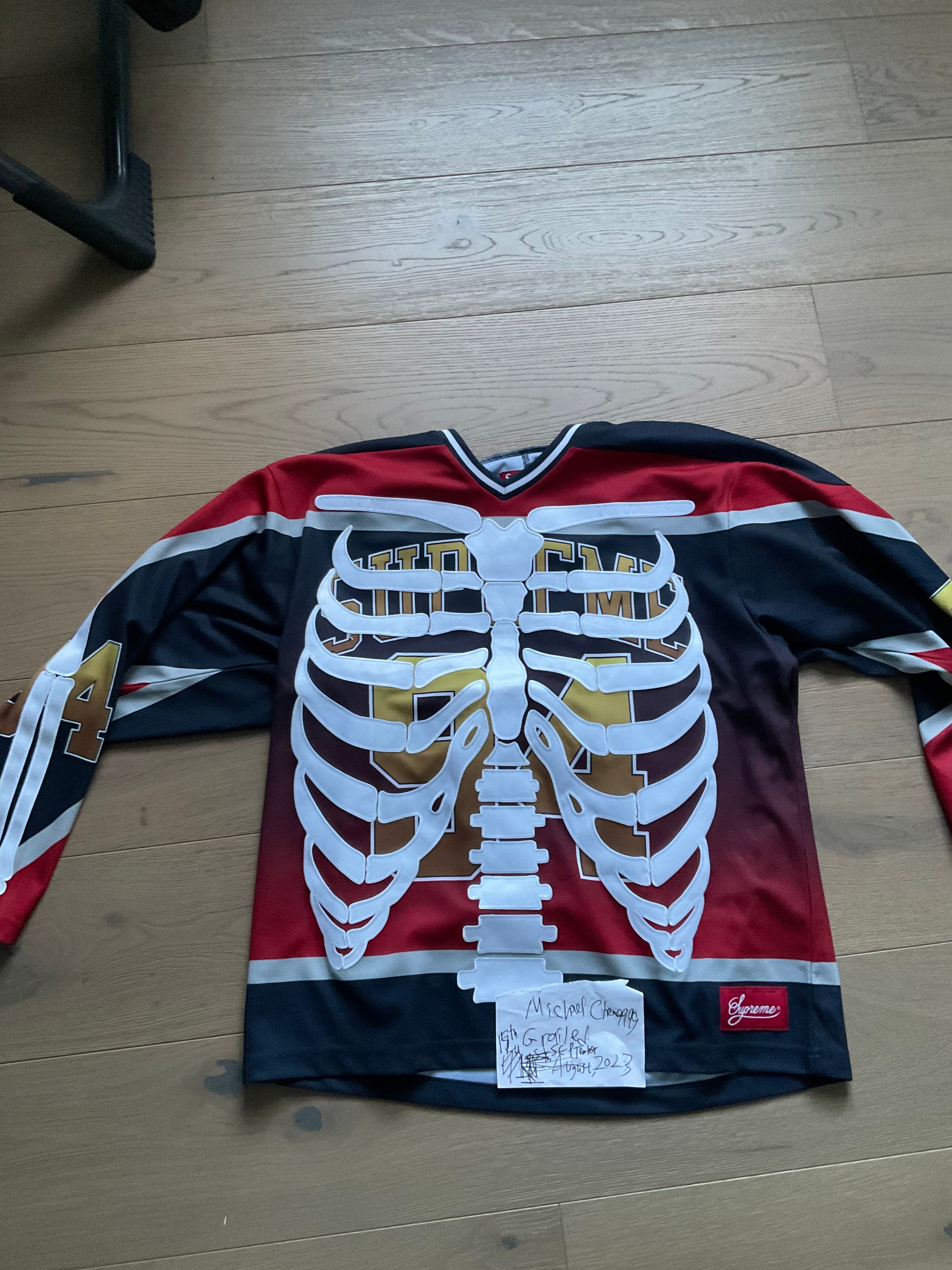 Supreme Supreme Bones Hockey Jersey | Grailed