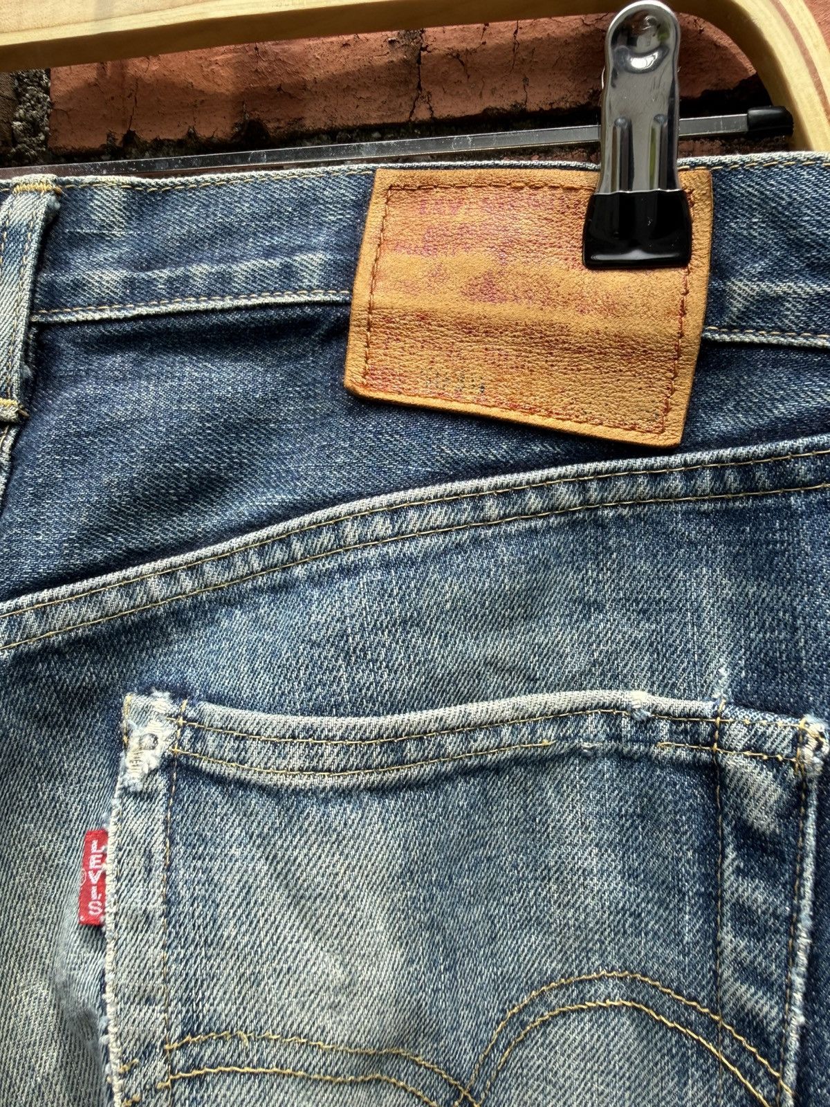 Levi's Vintage Clothing W32x32 vintage levi’s 503B redline distressed big E Size US 32 / EU 48 - 8 Thumbnail