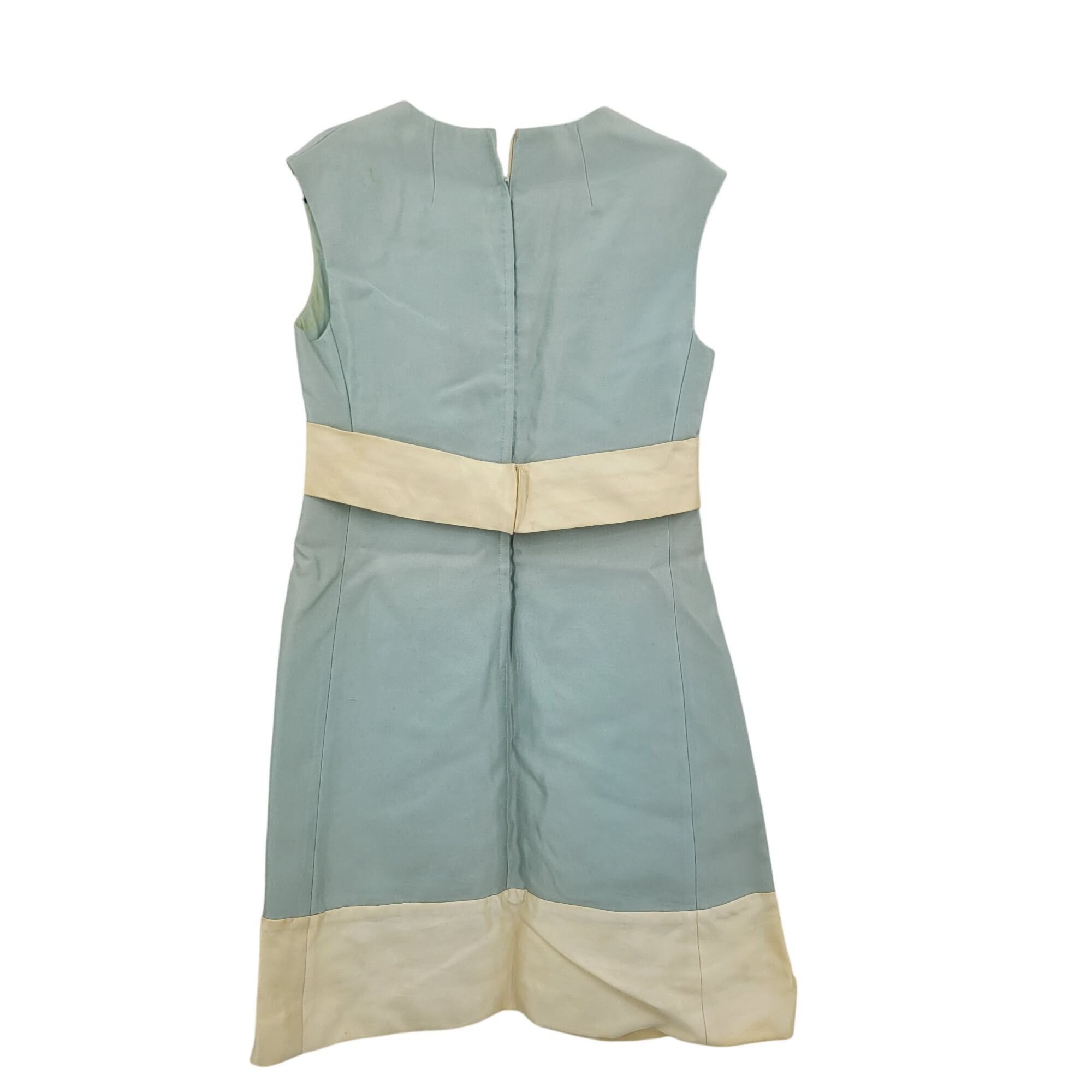 Vintage Vtg 60s Womens Party Dress Sz 16 Bow Hong Kong Mint Blue Sle Size XXL / US 16-18 / IT 52-54 - 8 Thumbnail