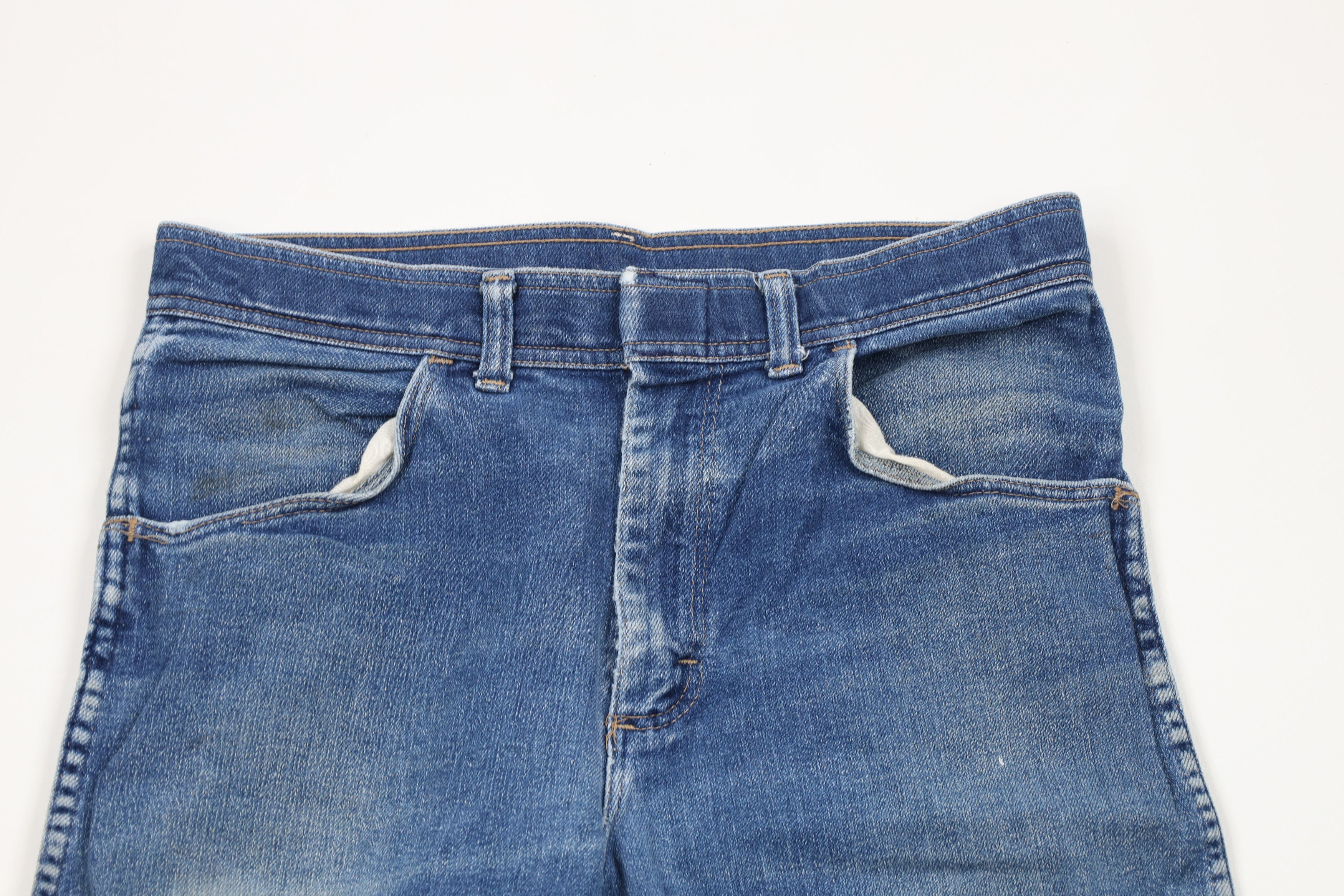 Vintage × Wrangler Vintage 70s Wrangler Flared Bootcut Denim Jeans Blue USA Size US 32 / EU 48 - 2 Thumbnail