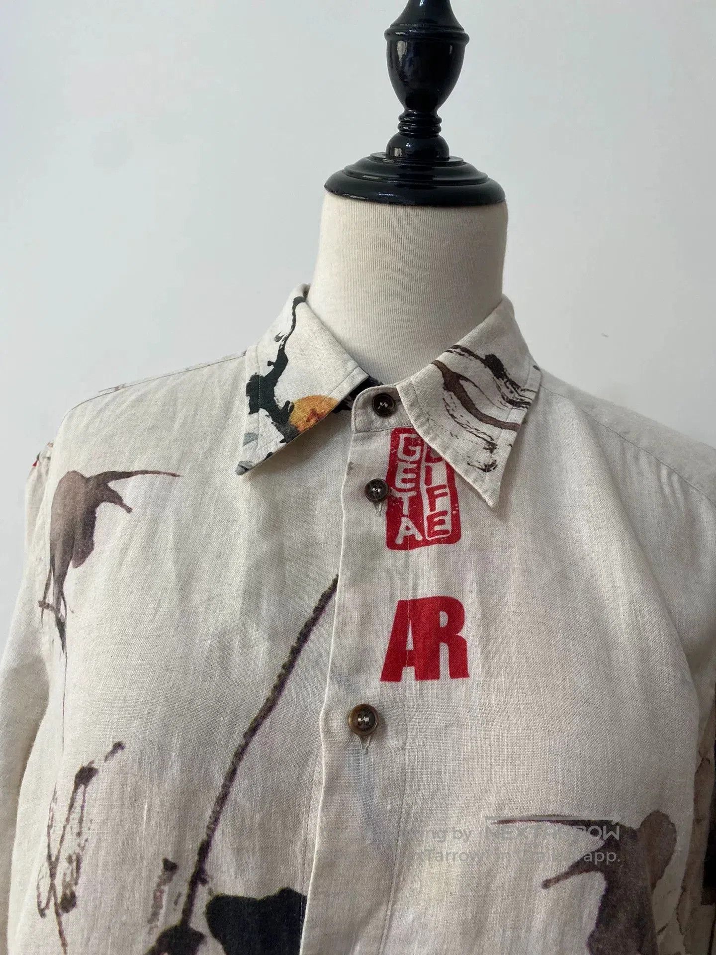 Vivienne Westwood vivienne westwood green ink print shirt. Size L / US 10 / IT 46 - 7 Thumbnail