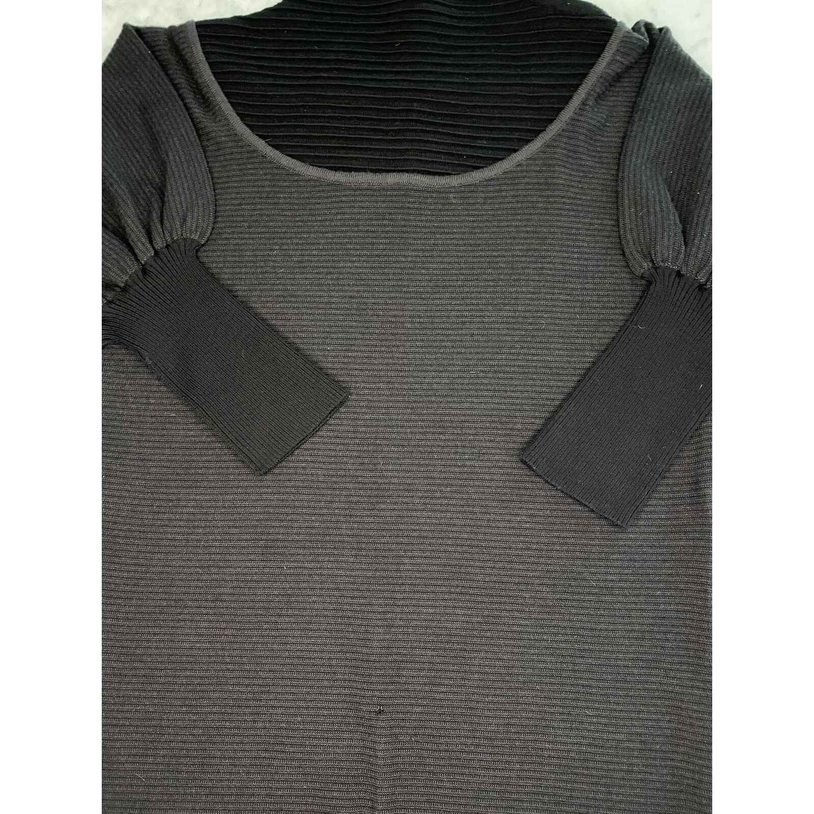 Fendi FENDI Merino Wool Ribbed Dress-Size40 Medium-Navy Blue-Italy Size M / US 6-8 / IT 42-44 - 2 Thumbnail