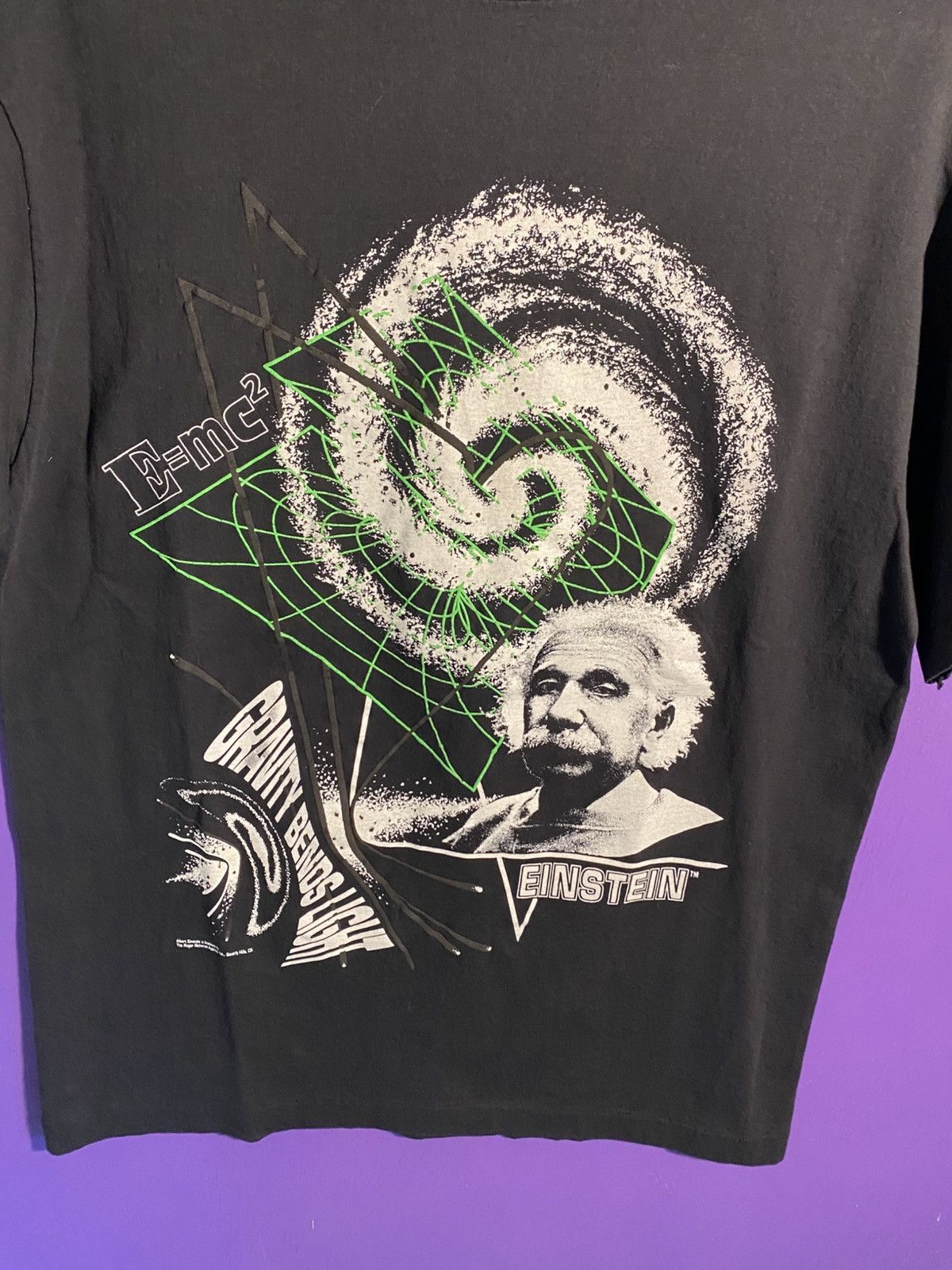 Other Vintage 90s Einstein gravity bends light art tee Size US L / EU 52-54 / 3 - 3 Thumbnail