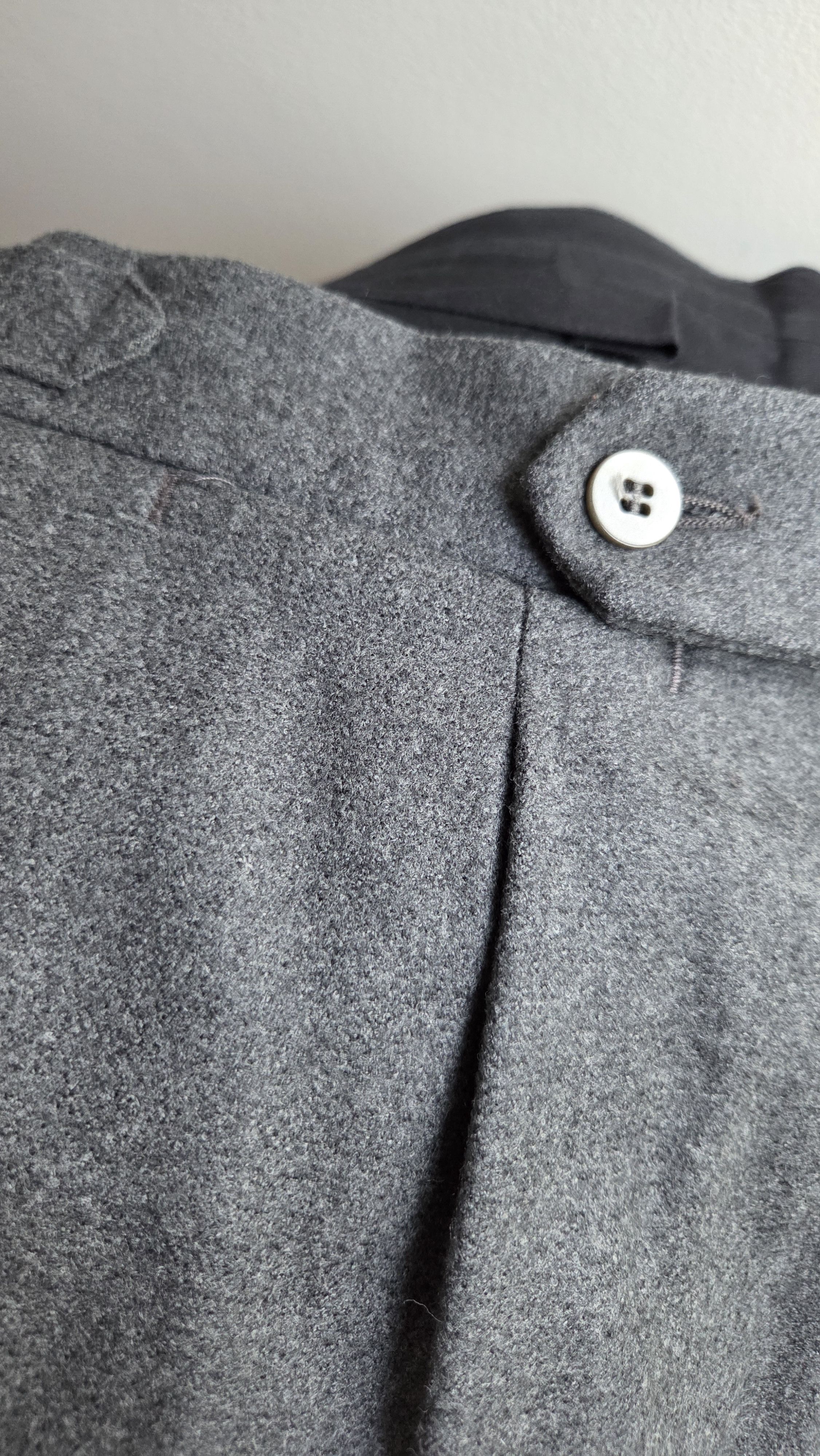 Stoffa Grey wool flannel trousers Size US 36 / EU 52 - 3 Thumbnail