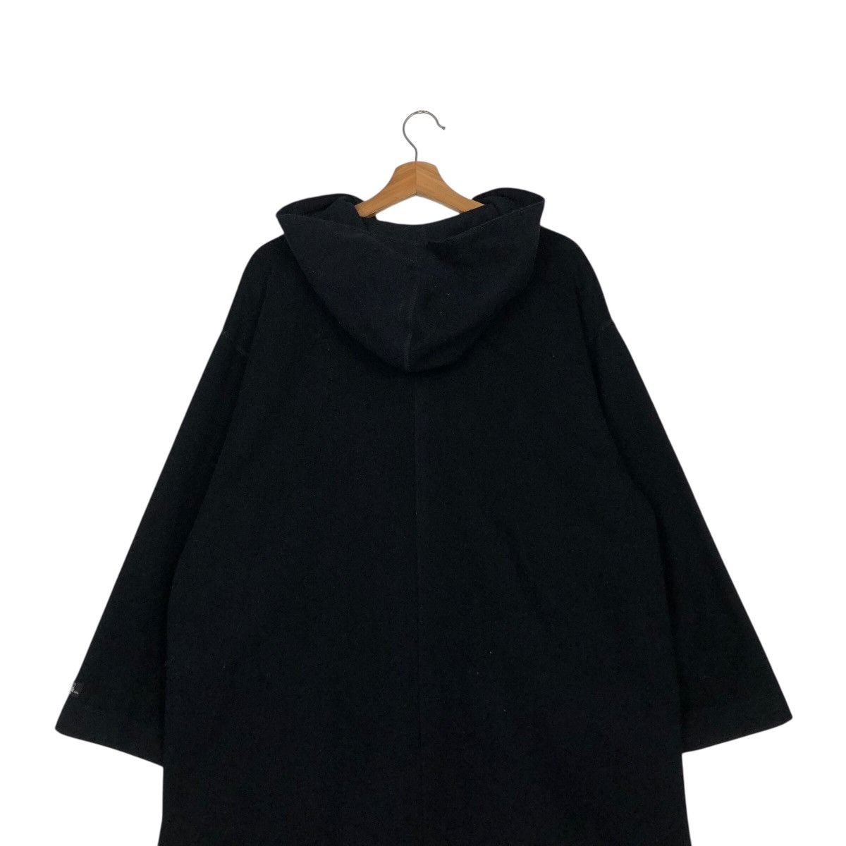 Japanese Brand S.I.B Experimental Hooded Overcoat — Black Avant-Garde Drape Size US M / EU 48-50 / 2 - 11 Thumbnail