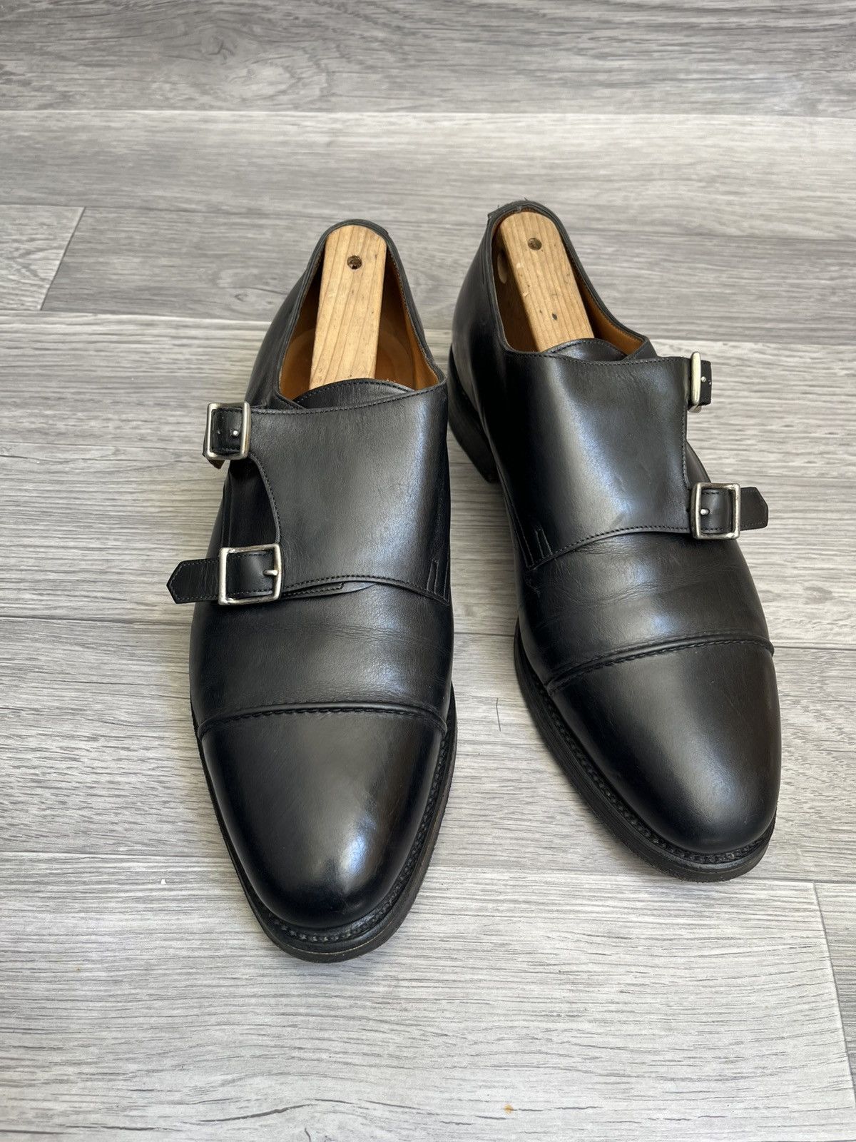 John Lobb John lobb william 2 monk strap black leather dress shoes Size US 8 / EU 41 - 10 Thumbnail
