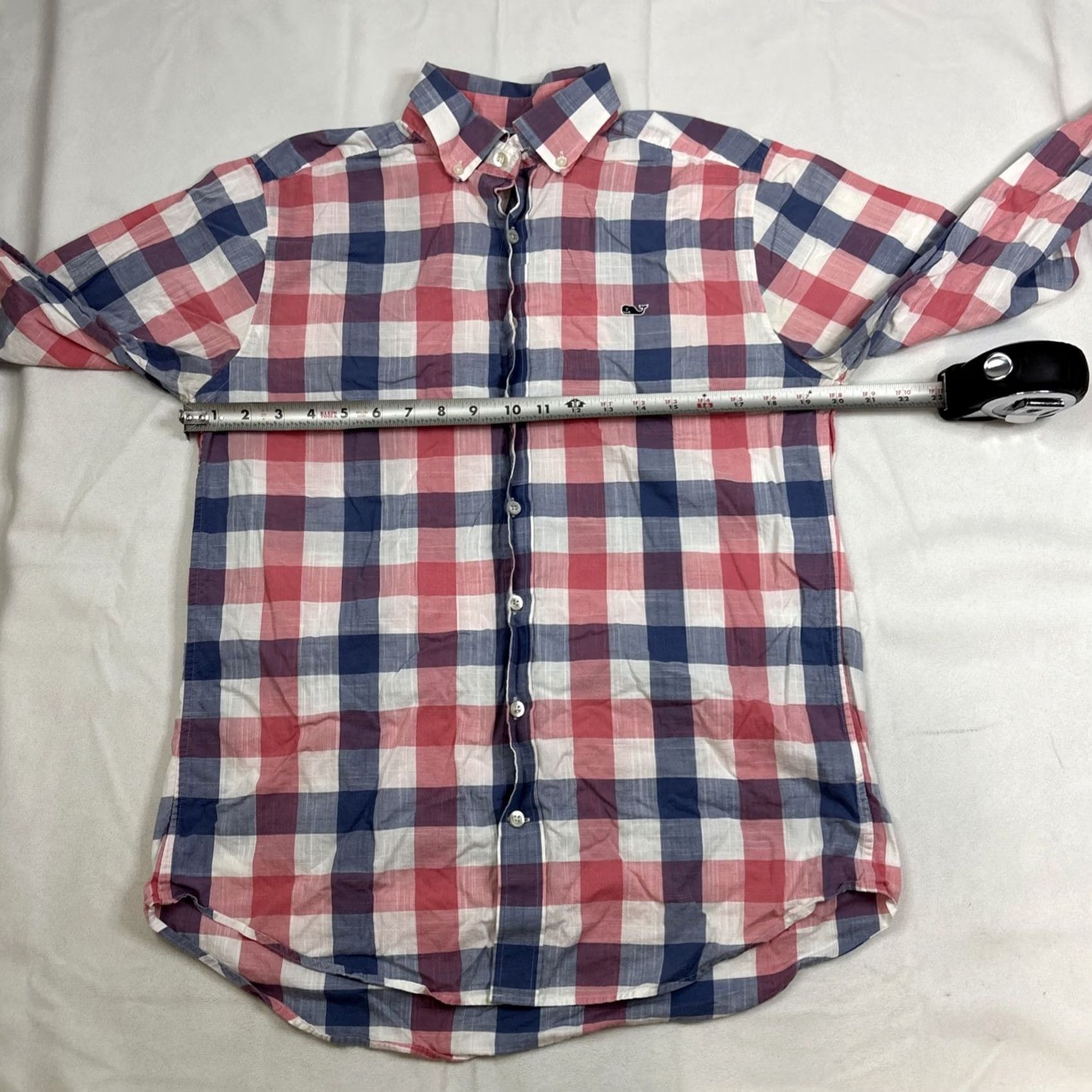 Vineyard Vines Vineyard Vines Slim Fit Whale Shirt Men's M Plaid Button-Down Long Sleeve Size US M / EU 48-50 / 2 - 4 Thumbnail