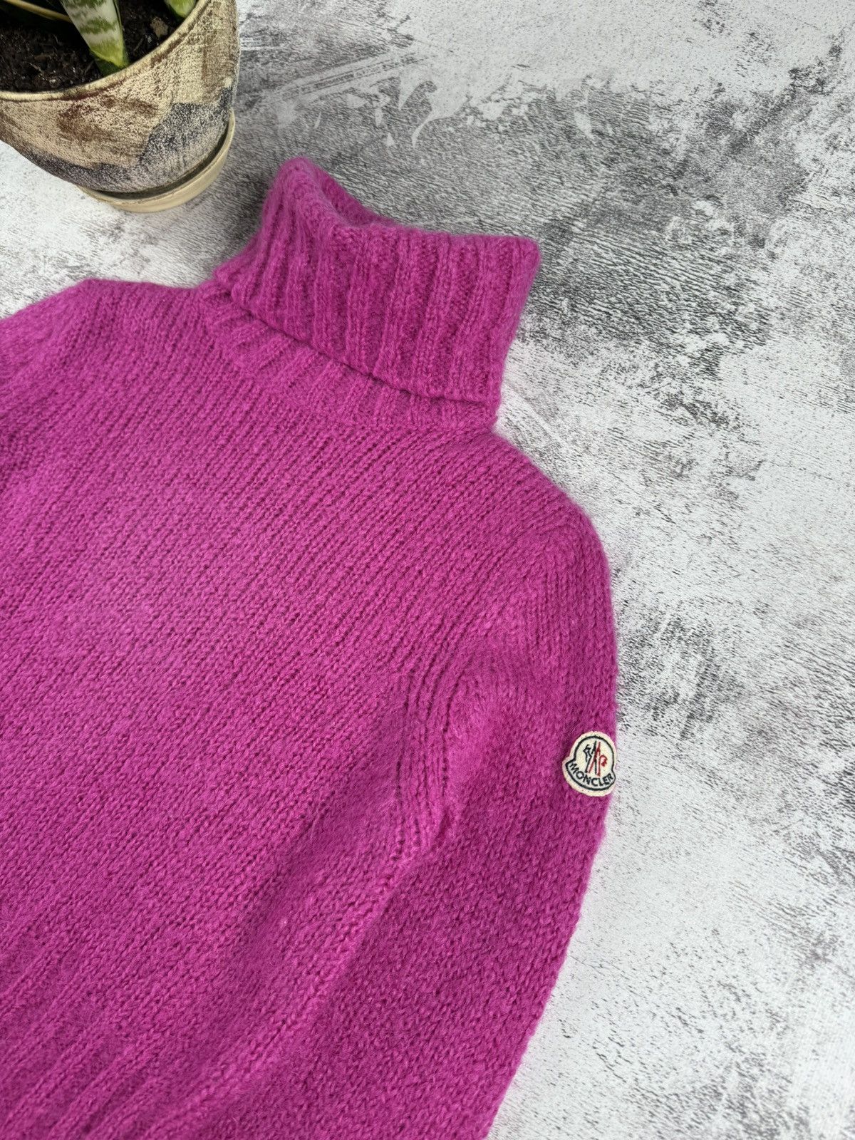 Moncler Moncler Mohair Wool Knited Turtleneck Women Sweater 90S Size M / US 6-8 / IT 42-44 - 4 Thumbnail