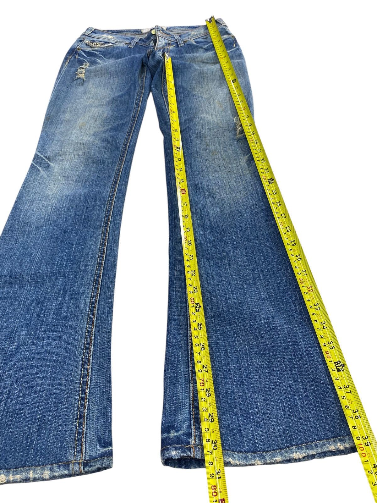 Japanese Brand Japanese Brand Blue Faded Wash Style Bootcut Jeans Size US 28 / EU 44 - 8 Thumbnail