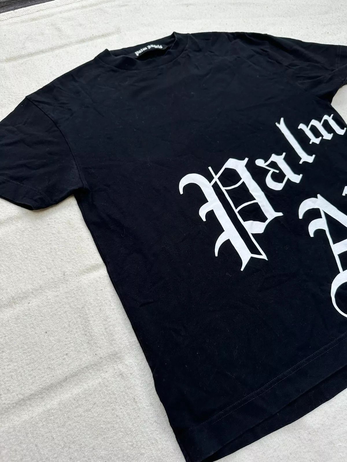 Palm Angels Palm Angels T-Shirt Gothic Big Logo Black Size US M / EU 48-50 / 2 - 11 Thumbnail