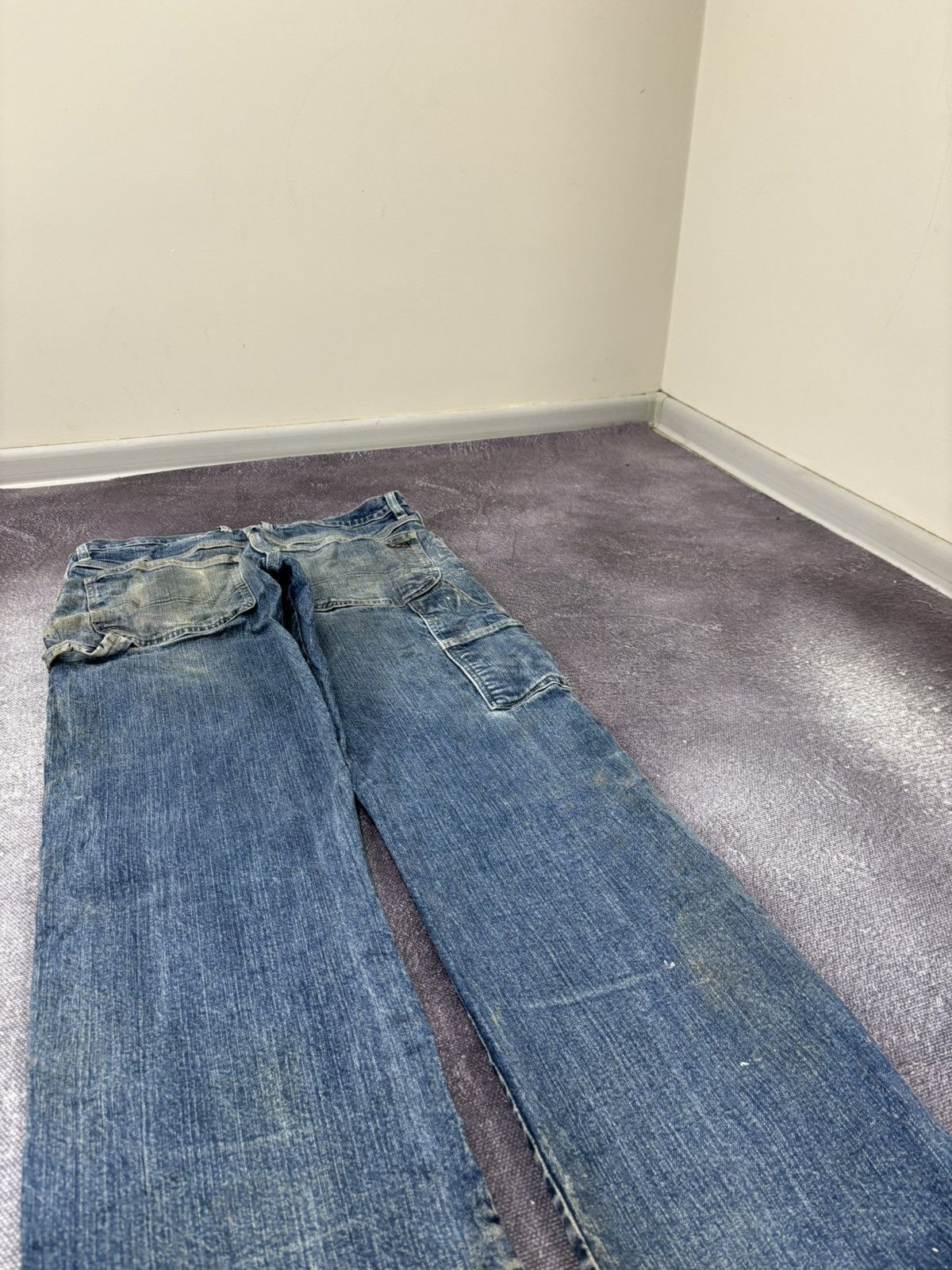 Dickies Vintage Dickies Y2K Distressed Faded Work Denim Baggy Jeans Size US 34 / EU 50 - 5 Thumbnail