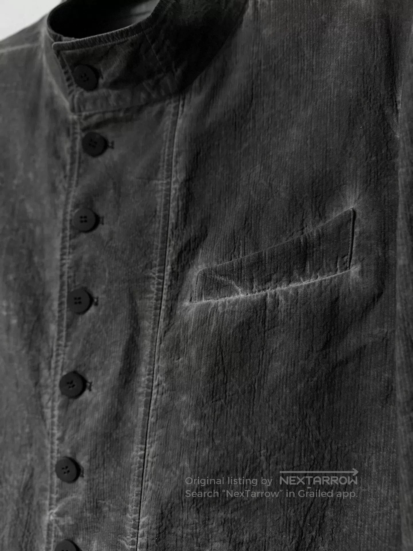 Japanese Brand Ink Dust Layered Collar Jacket. Size US L / EU 52-54 / 3 - 5 Thumbnail
