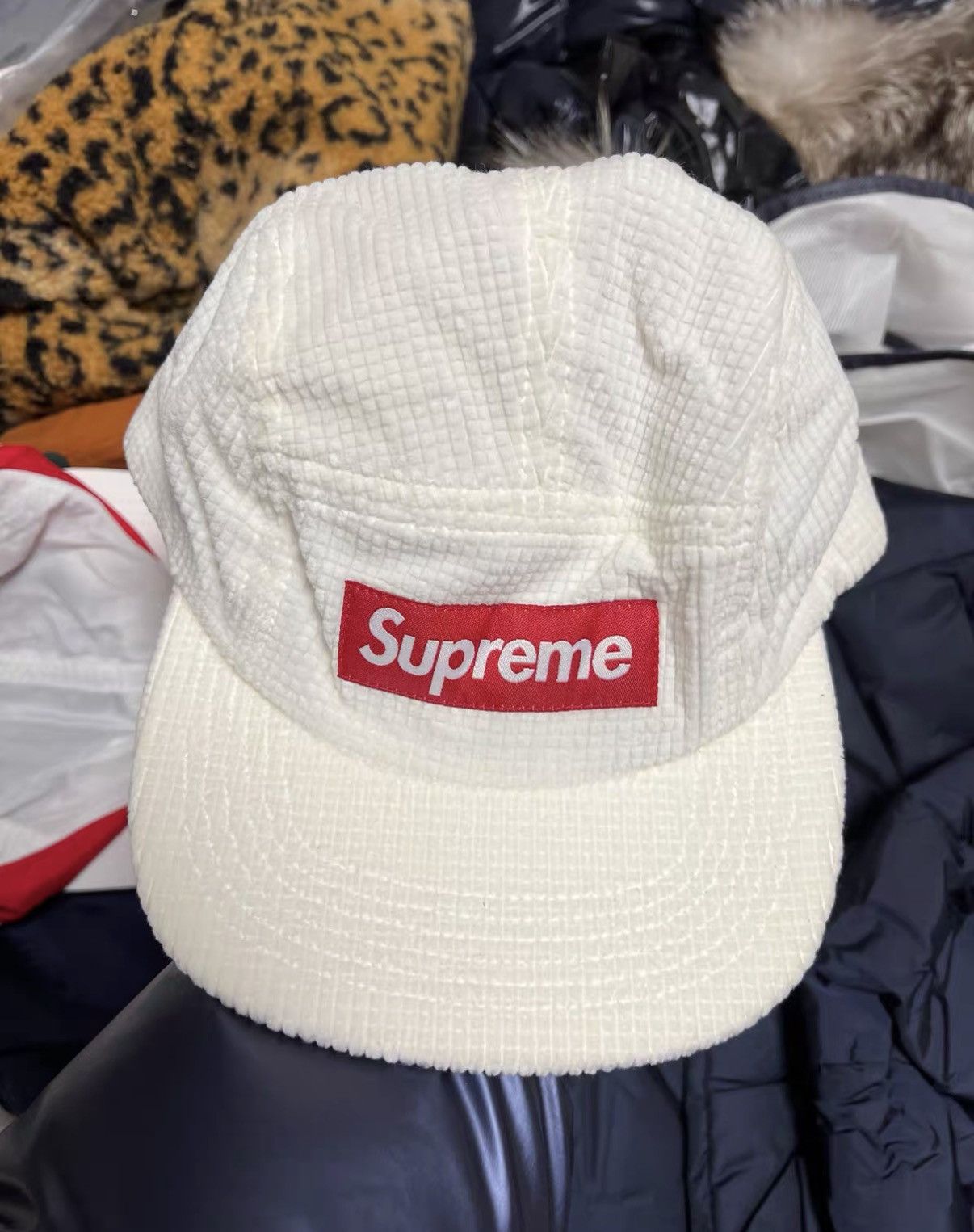 Supreme Supreme FW17 Waffle Corduroy Camp Cap J42 Size ONE SIZE - 1 Thumbnail