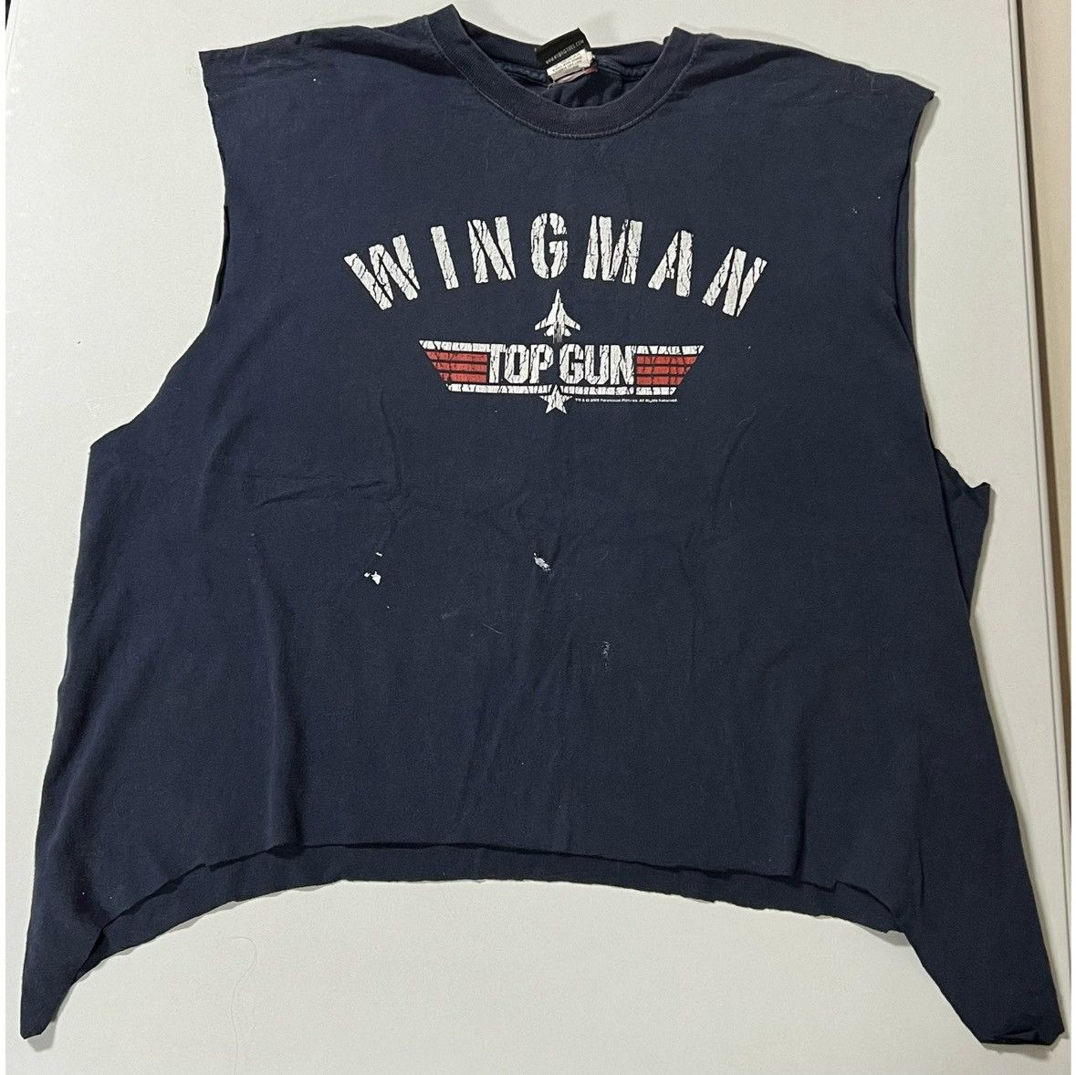 Vintage Hybrid Tees ‘Top Gun: Wingman’ Muscle Tee Tank T-Shirt XL ✈️ Size US XL / EU 56 / 4 - 2 Thumbnail