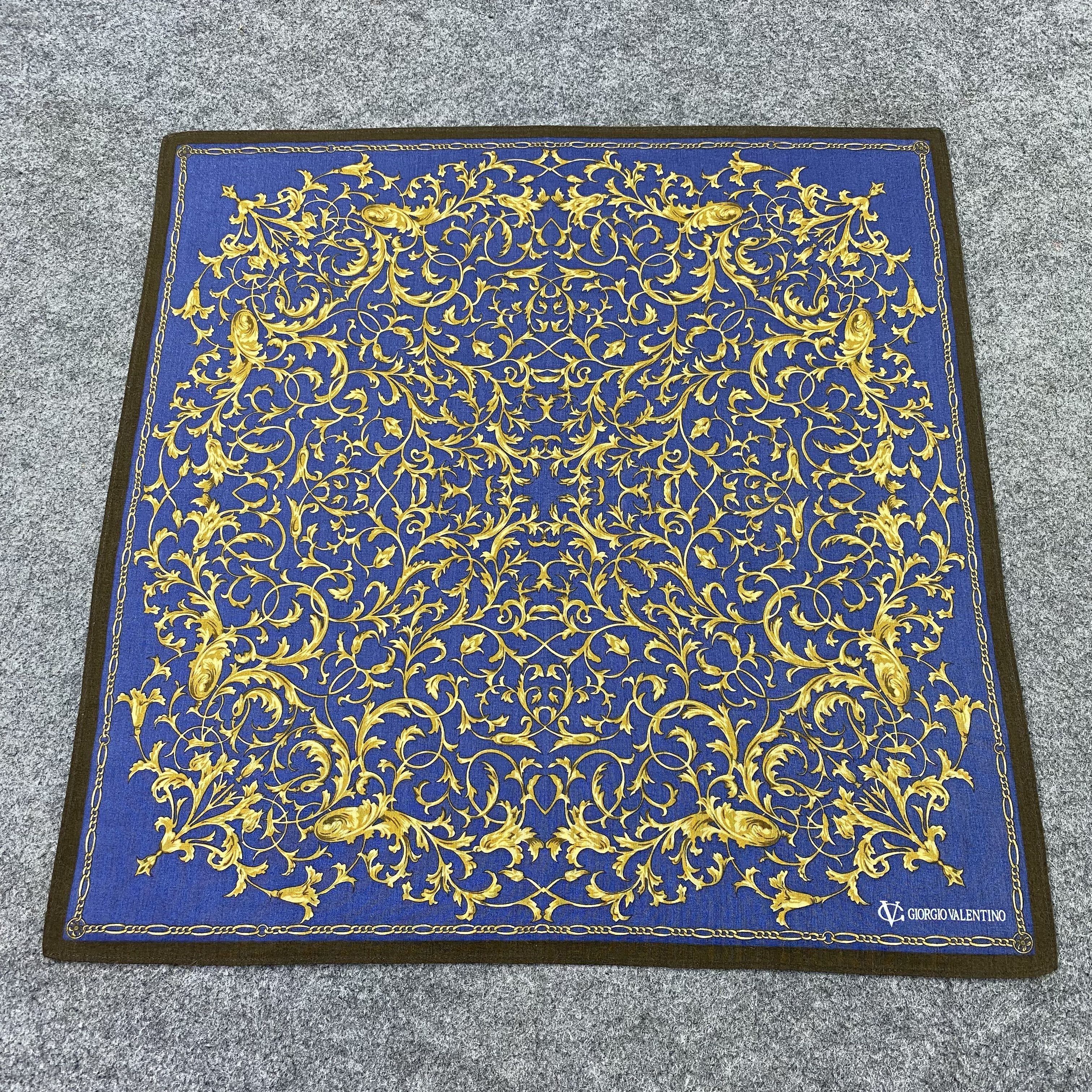 Designer GIORGIO VALENTINO handkerchief bandana handky paisley-B1436 Size ONE SIZE - 3 Thumbnail