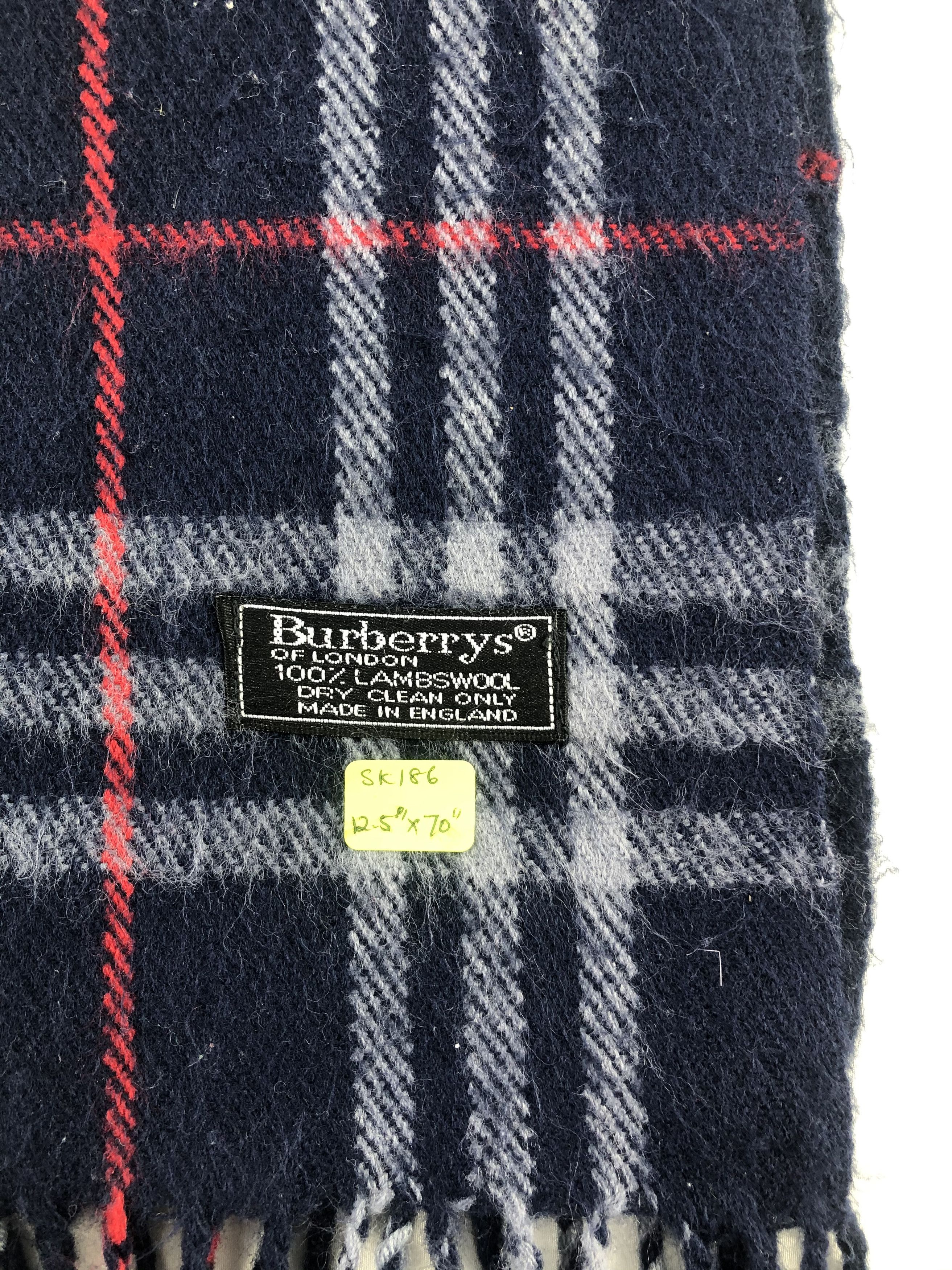 Burberry Burberry Wool Scarf / Muffler / Neckwear Size ONE SIZE - 4 Thumbnail
