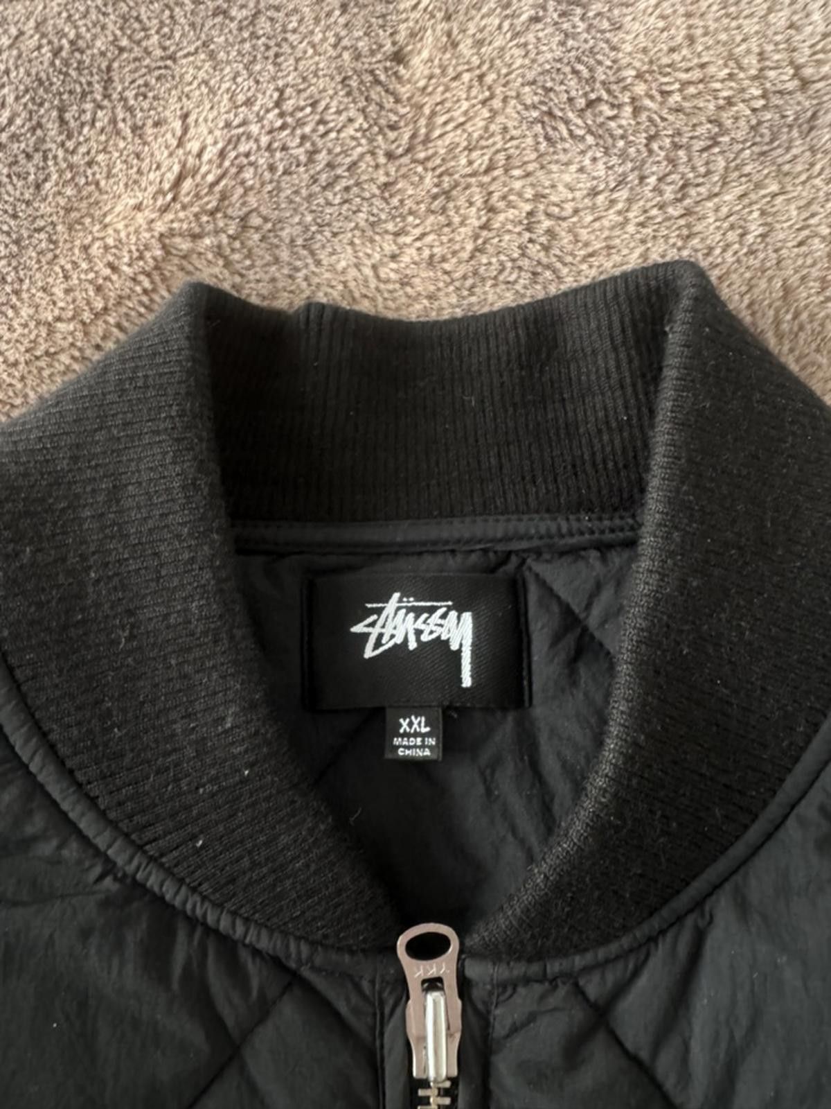 Stussy Stussy Quilted Black Bomber Jacket with Dice Design Size US M / EU 48-50 / 2 - 5 Thumbnail