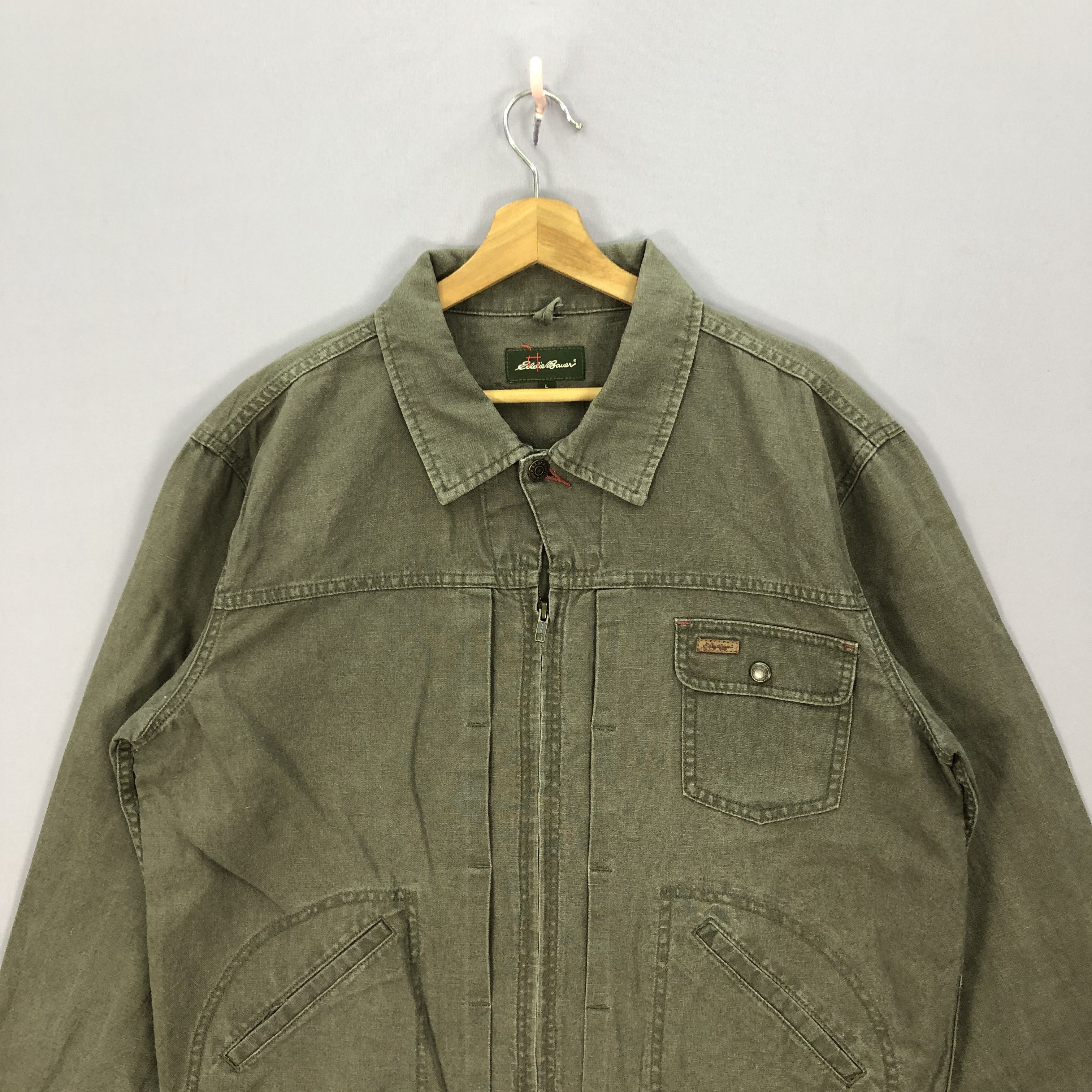 Eddie Bauer × Vintage Vintage Eddie Bauer Zipper Chore Workers Jacket Size US M / EU 48-50 / 2 - 3 Thumbnail